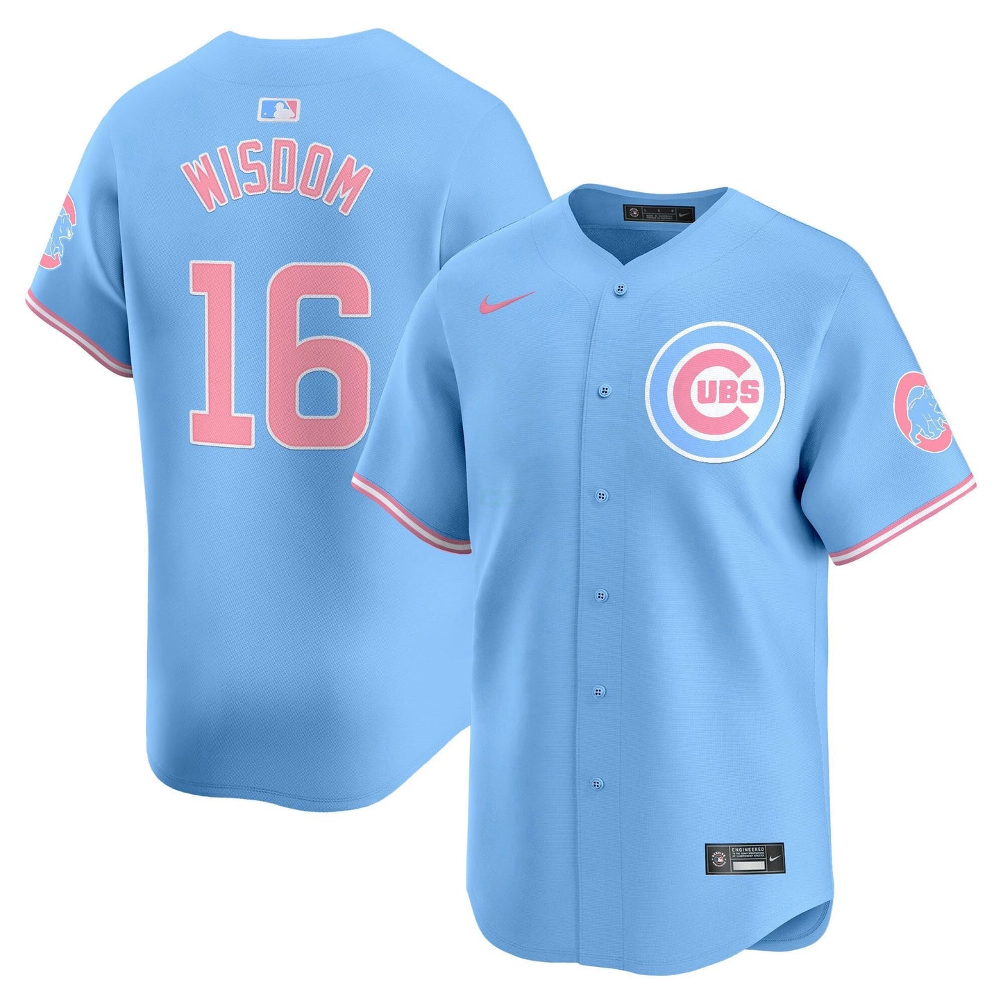 Camisa MLB Unisex Chicago Bubblegum Pink Vapor Premier Limited Jersey