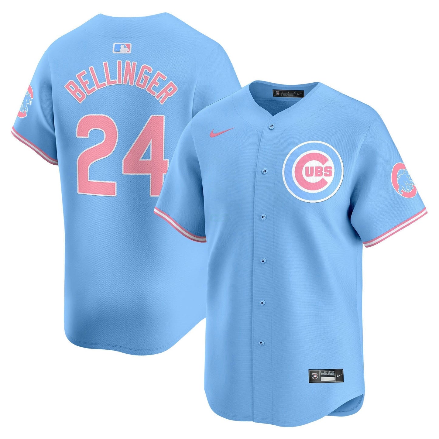 Camisa MLB Unisex Chicago Bubblegum Pink Vapor Premier Limited Jersey