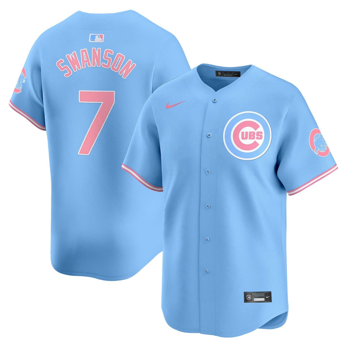 Camisa MLB Unisex Chicago Bubblegum Pink Vapor Premier Limited Jersey