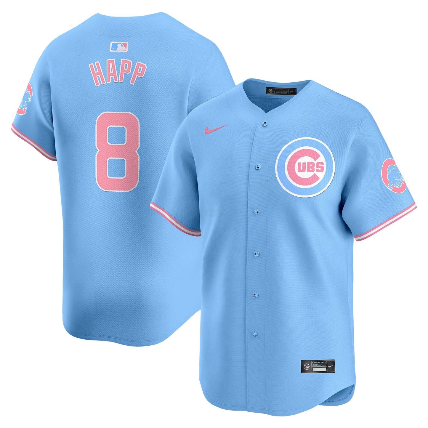 Camisa MLB Unisex Chicago Bubblegum Pink Vapor Premier Limited Jersey