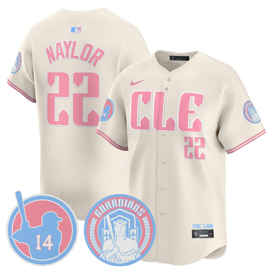 Camisa MLB Unisex Cleveland Bubblegum Pink Vapor Premier Limited Jersey