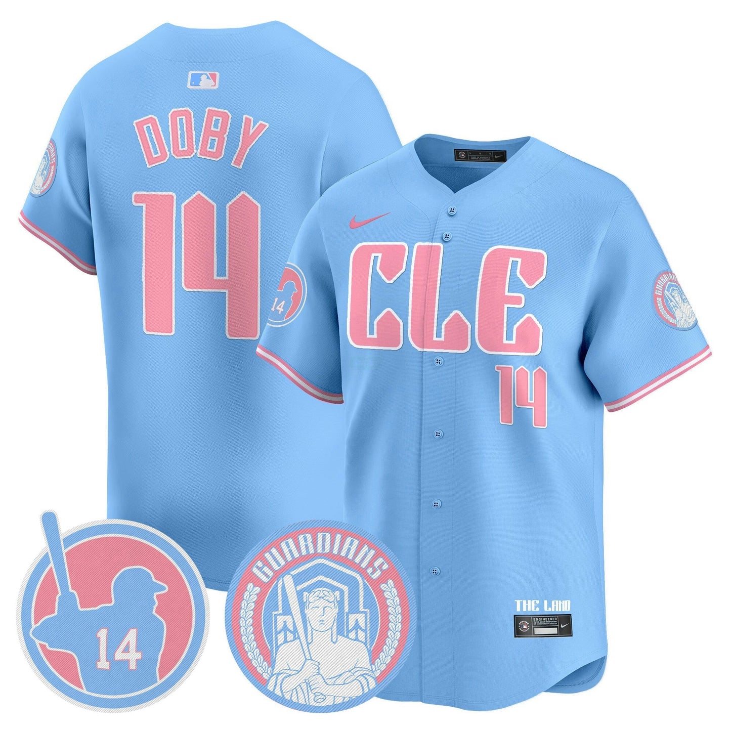 Camisa MLB Unisex Cleveland Bubblegum Pink Vapor Premier Limited Jersey