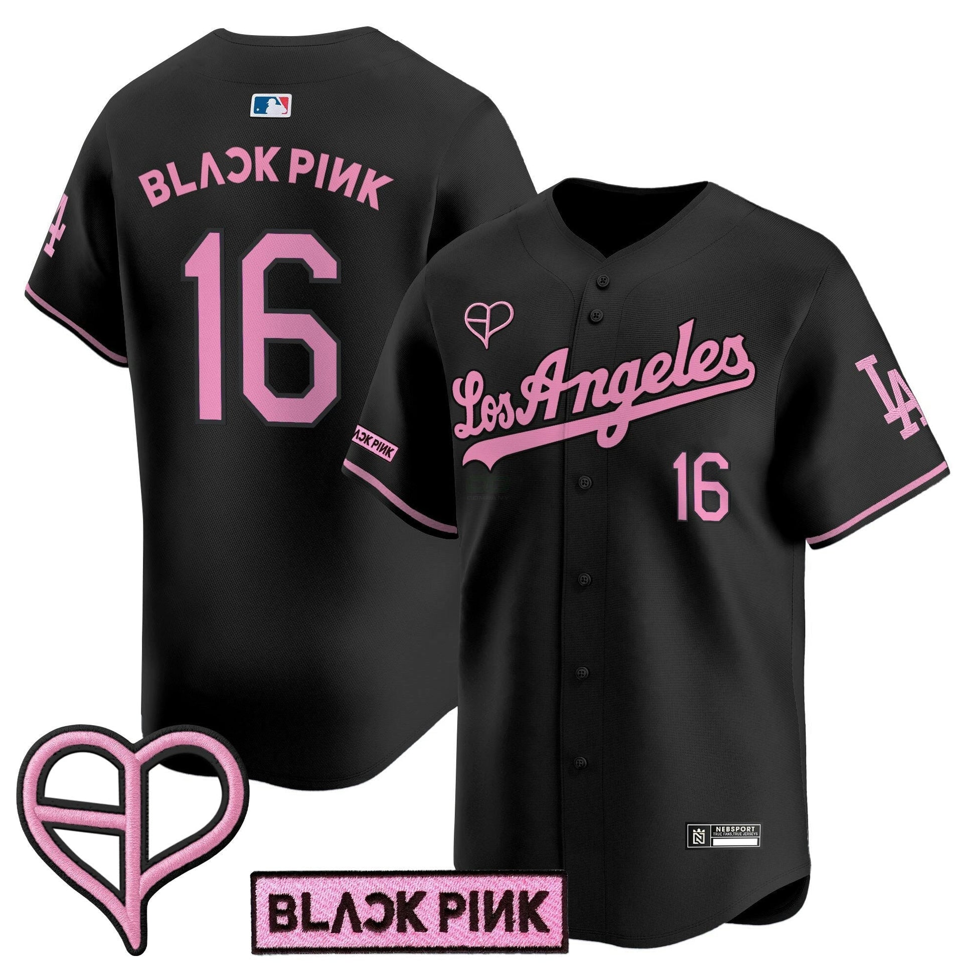 Camisa MLB Unisex Los Angeles x BLACKPINK 2025 Vapor Premier Limited Jersey