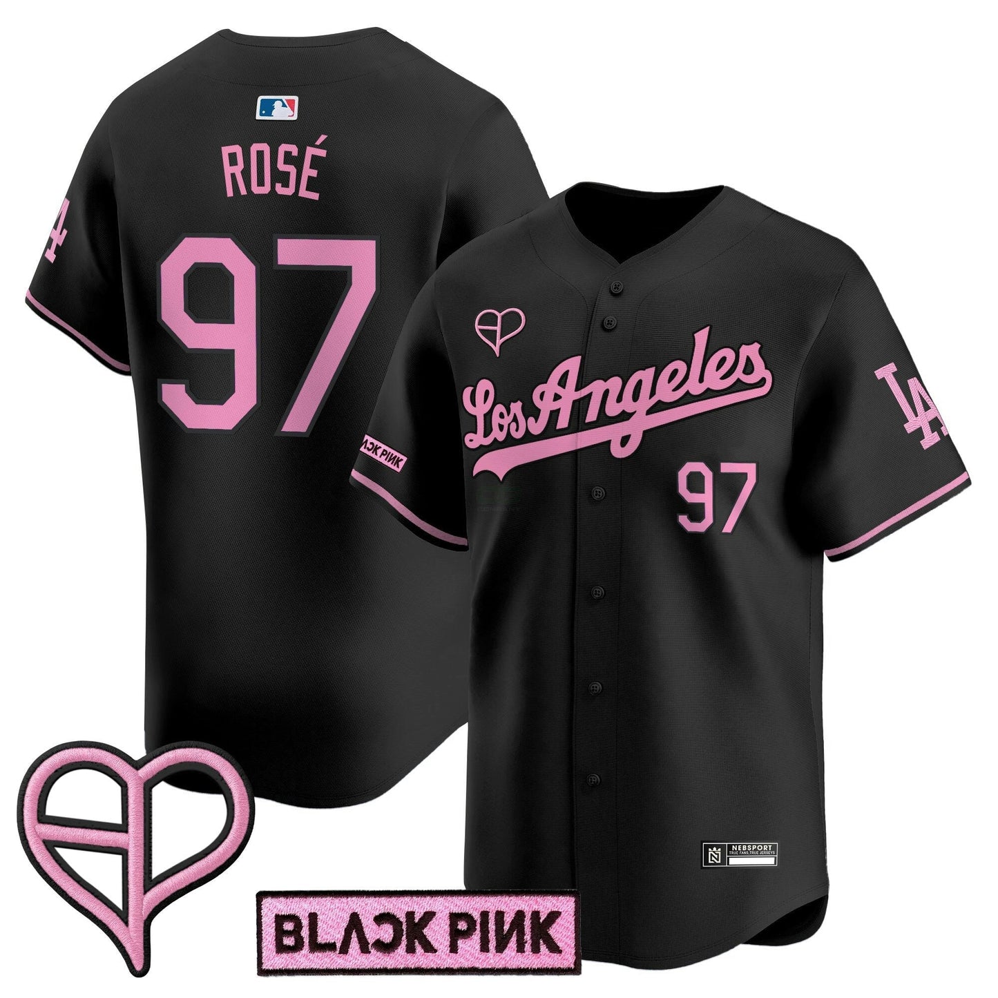 Camisa MLB Unisex Los Angeles x BLACKPINK 2025 Vapor Premier Limited Jersey
