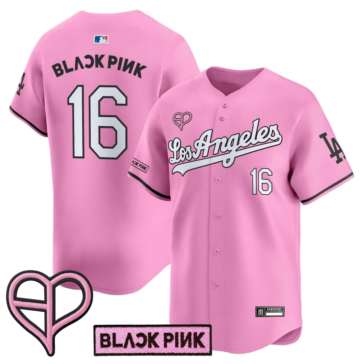 Camisa MLB Unisex Los Angeles x BLACKPINK 2025 Vapor Premier Limited Jersey