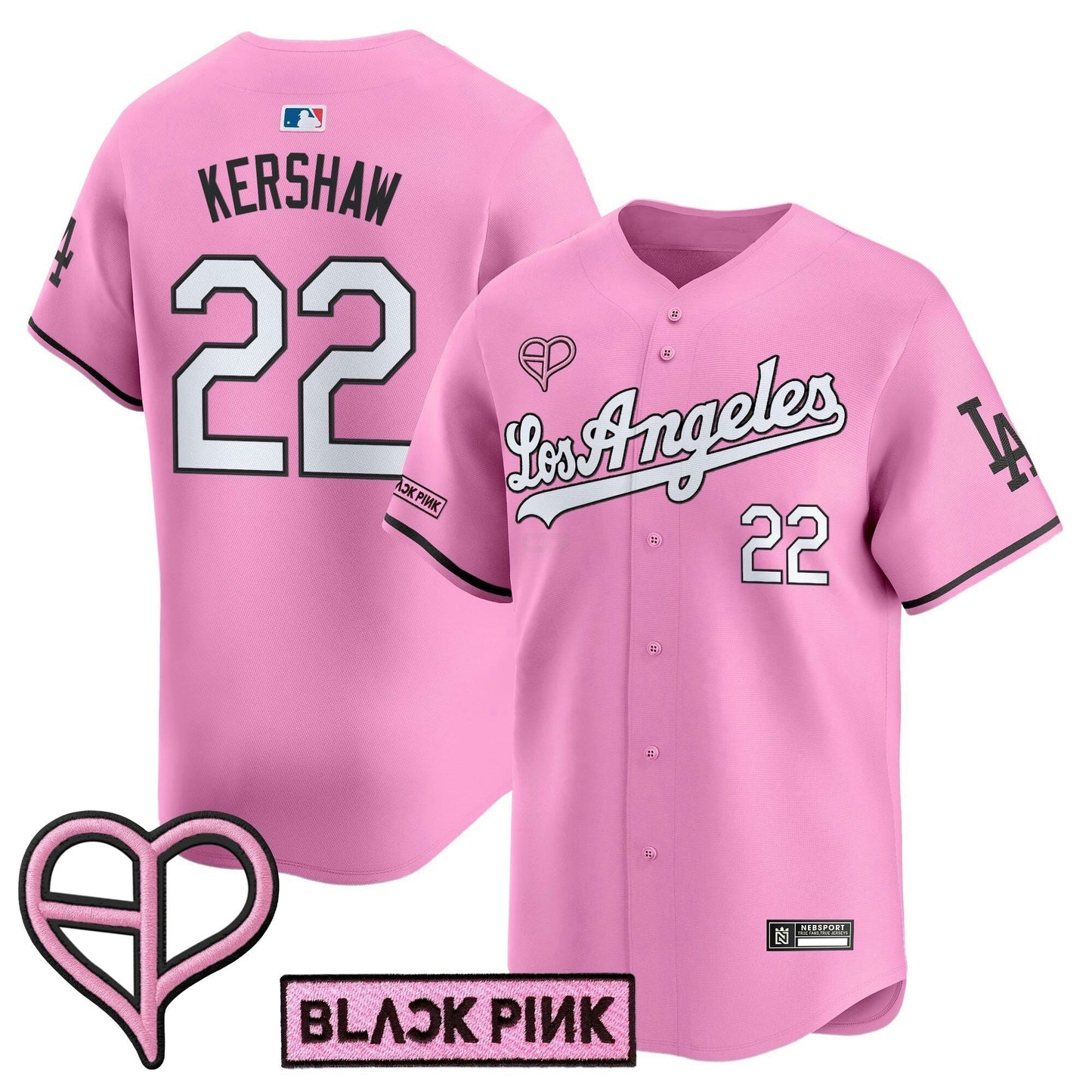 Camisa MLB Unisex Los Angeles x BLACKPINK 2025 Vapor Premier Limited Jersey