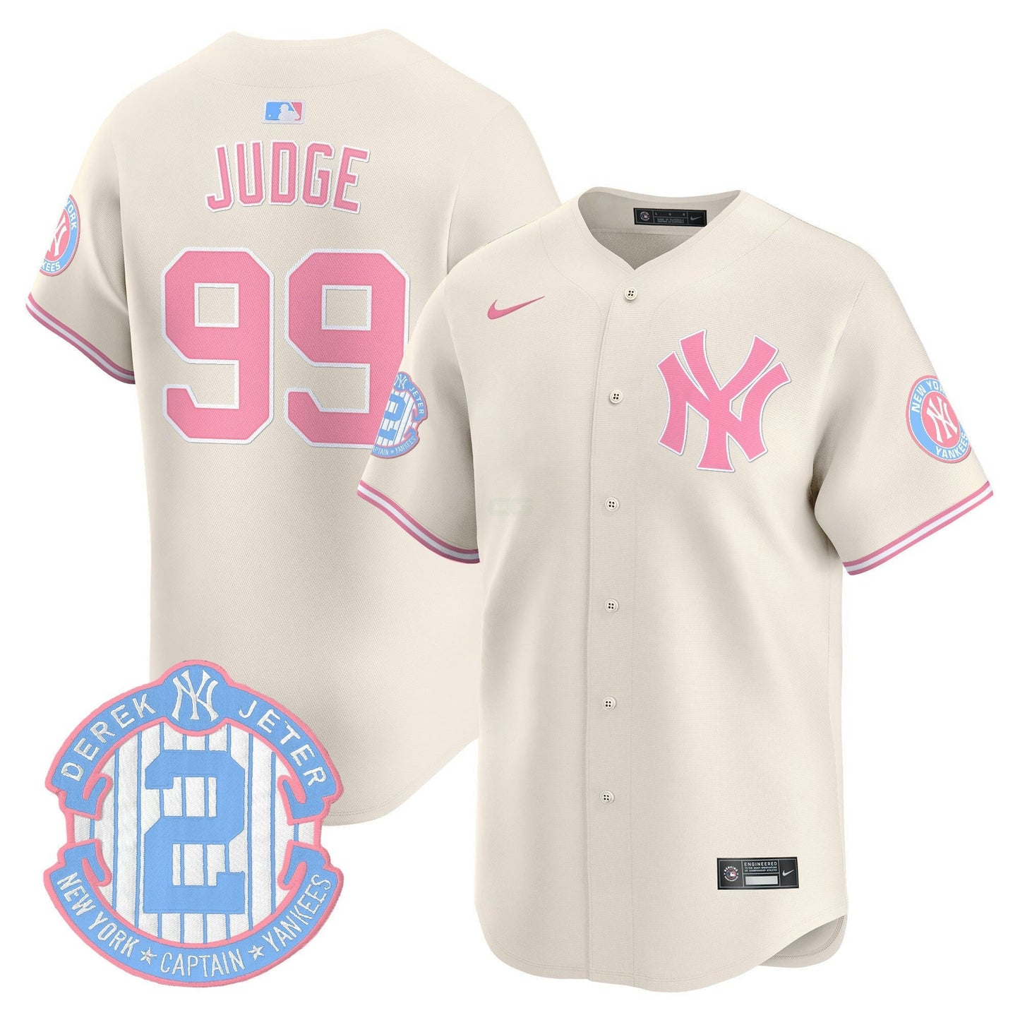 Camisa MLB Unisex New York Bubblegum Pink Vapor Premier Limited Jersey