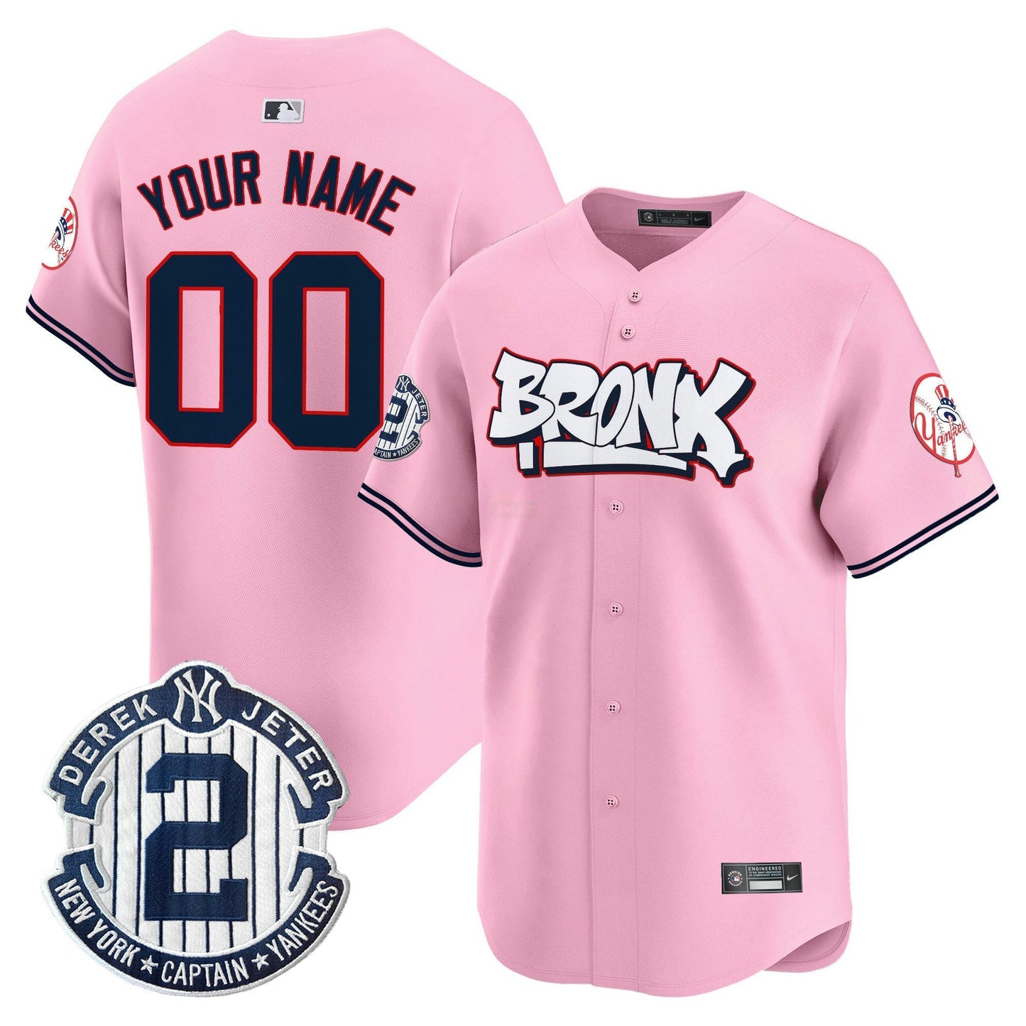 Camisa MLB Unisex New York The Bronx Graffiti Vapor Premier Limited Jersey V4 - Personalizada