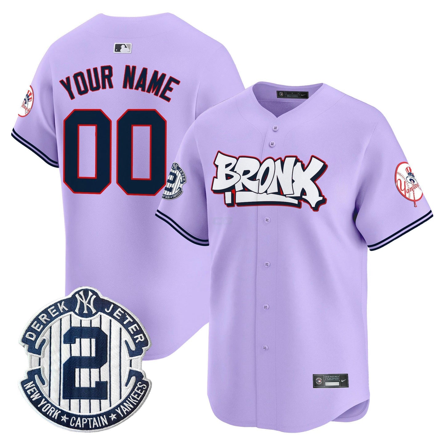 Camisa MLB Unisex New York The Bronx Graffiti Vapor Premier Limited Jersey V4 - Personalizada