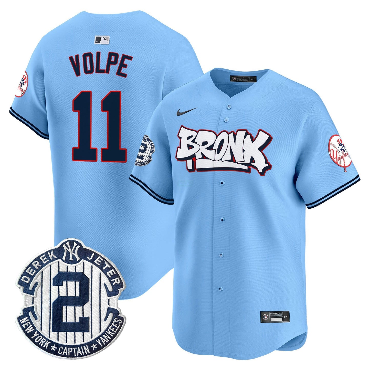 Camisa MLB Unisex New York The Bronx Graffiti Vapor Premier Limited Jersey V4