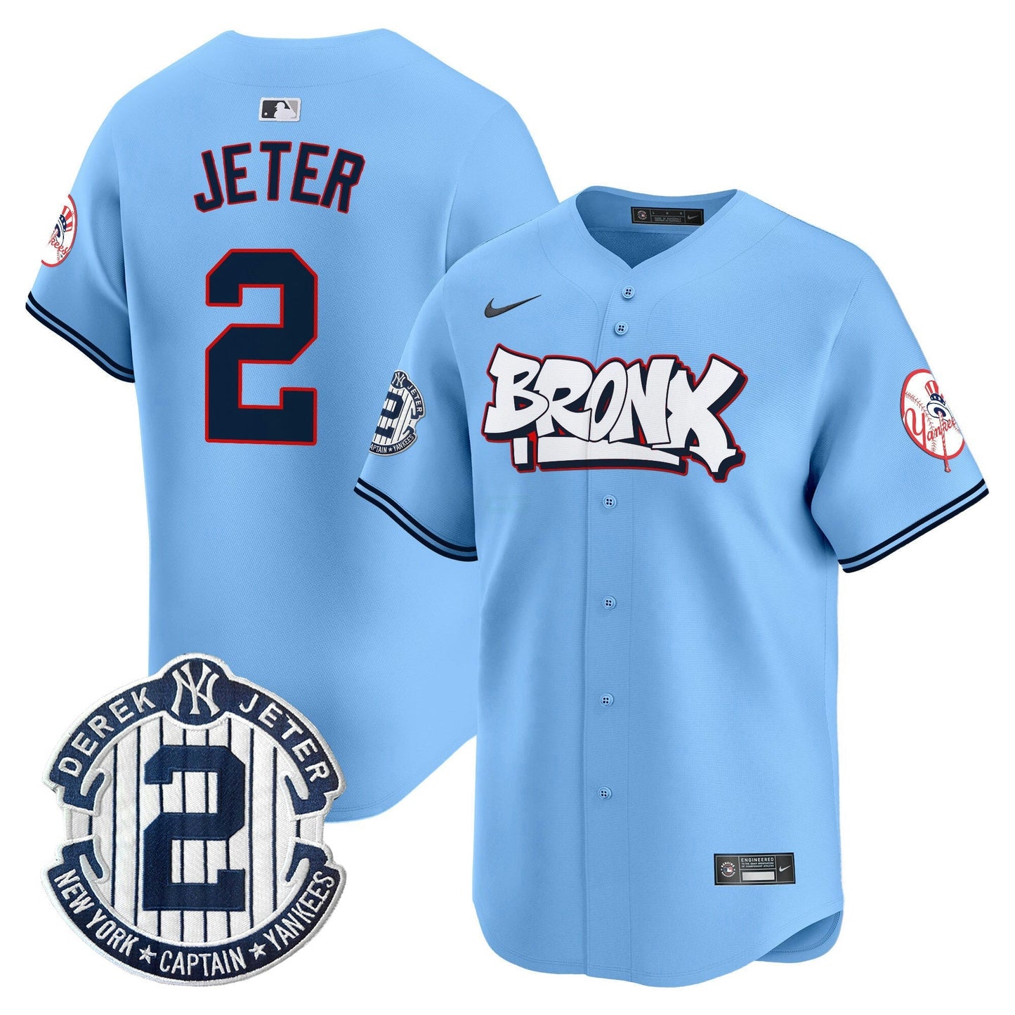 Camisa MLB Unisex New York The Bronx Graffiti Vapor Premier Limited Jersey V4