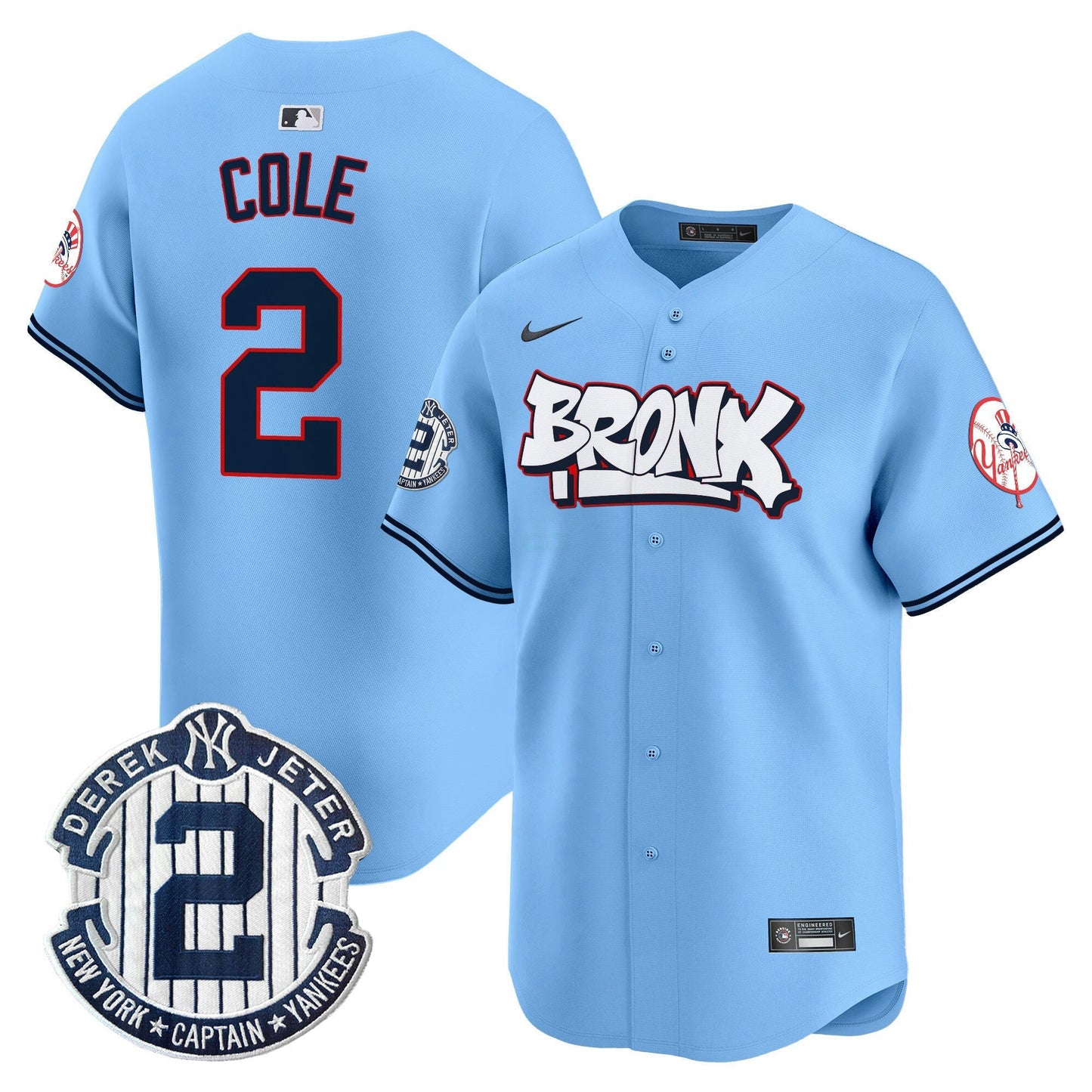 Camisa MLB Unisex New York The Bronx Graffiti Vapor Premier Limited Jersey V4