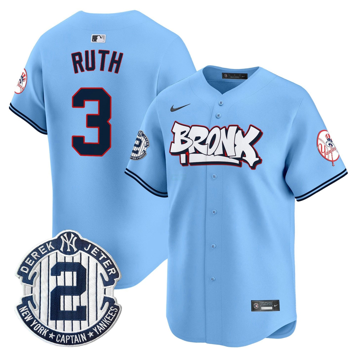 Camisa MLB Unisex New York The Bronx Graffiti Vapor Premier Limited Jersey V4