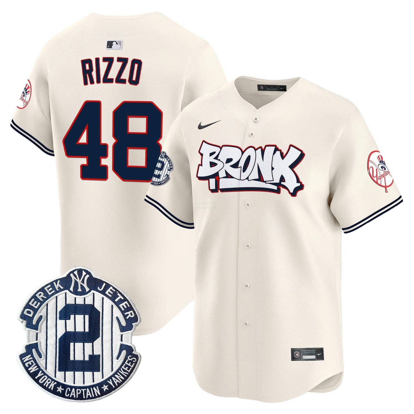 Camisa MLB Unisex New York The Bronx Graffiti Vapor Premier Limited Jersey V4