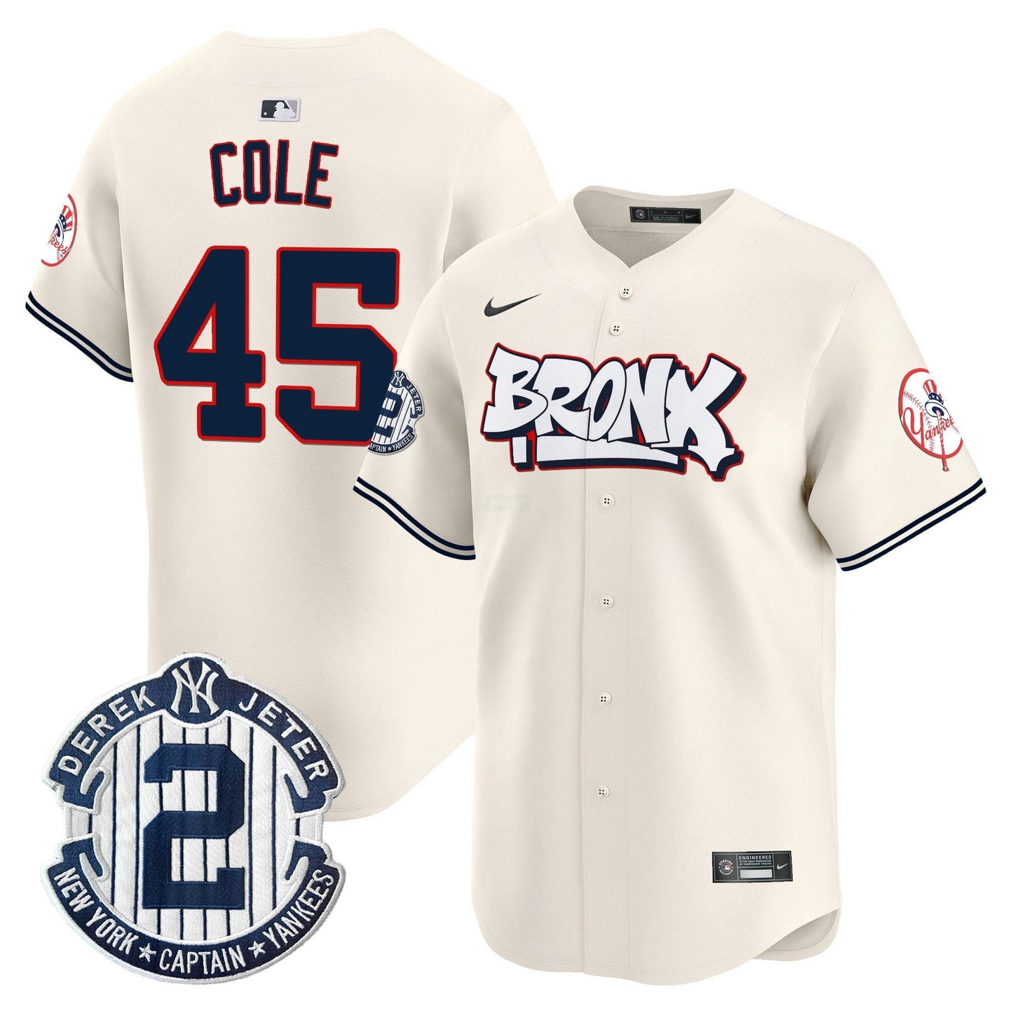 Camisa MLB Unisex New York The Bronx Graffiti Vapor Premier Limited Jersey V4