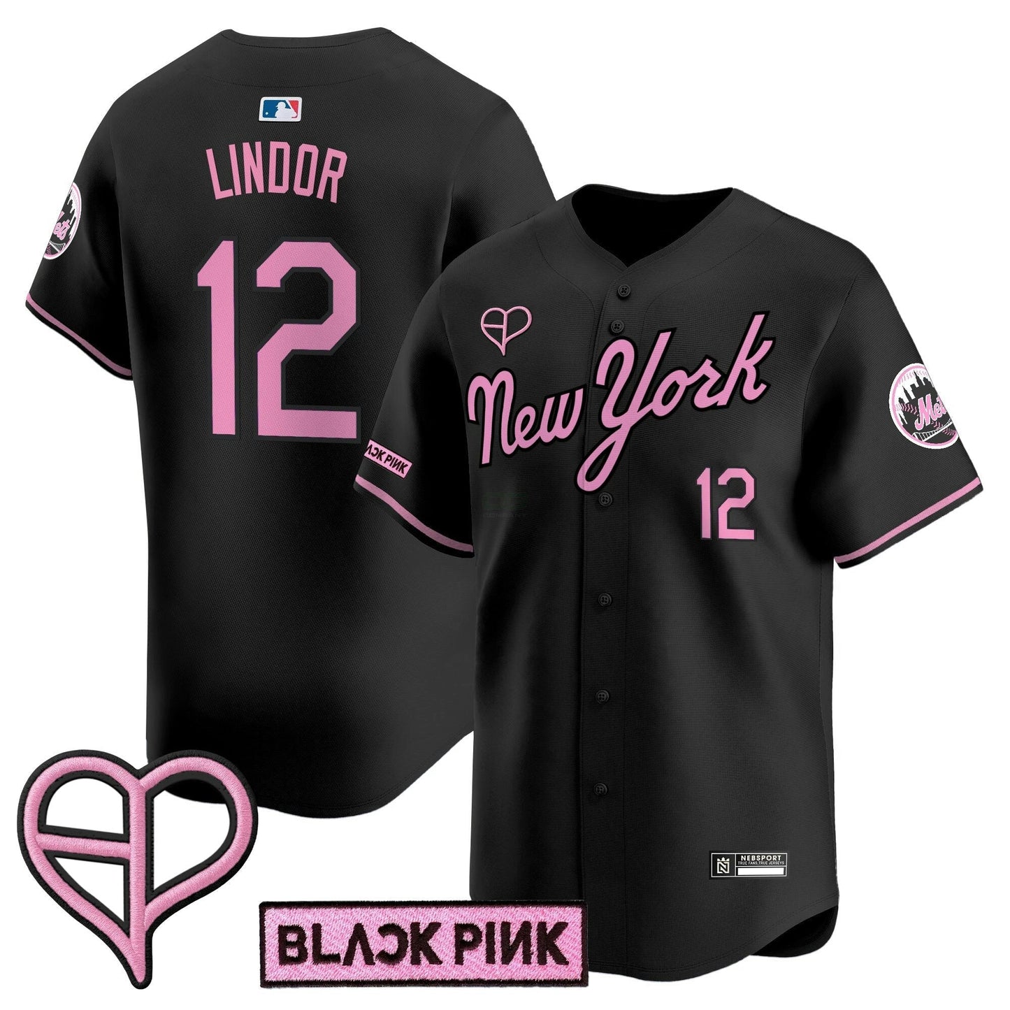 Camisa MLB Unisex New York x BLACKPINK 2025 Vapor Premier Limited Jersey