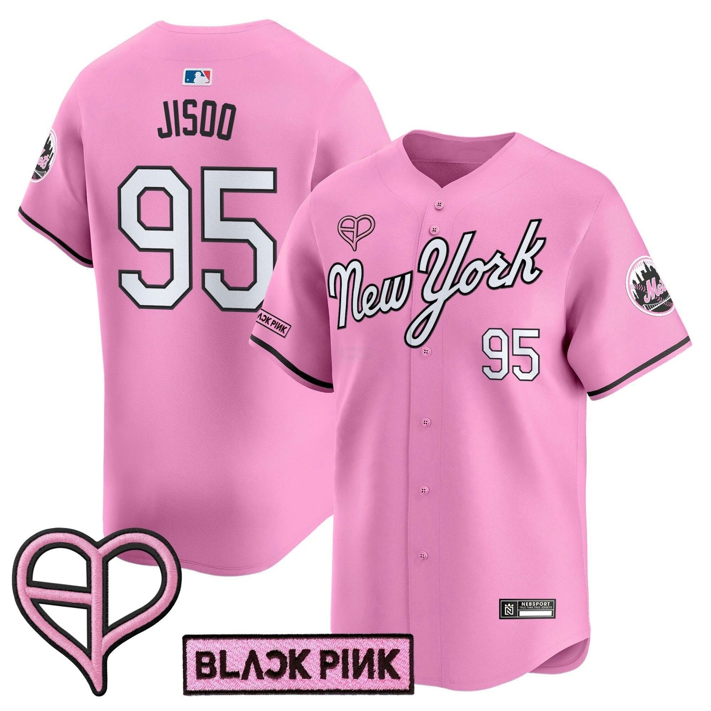 Camisa MLB Unisex New York x BLACKPINK 2025 Vapor Premier Limited Jersey