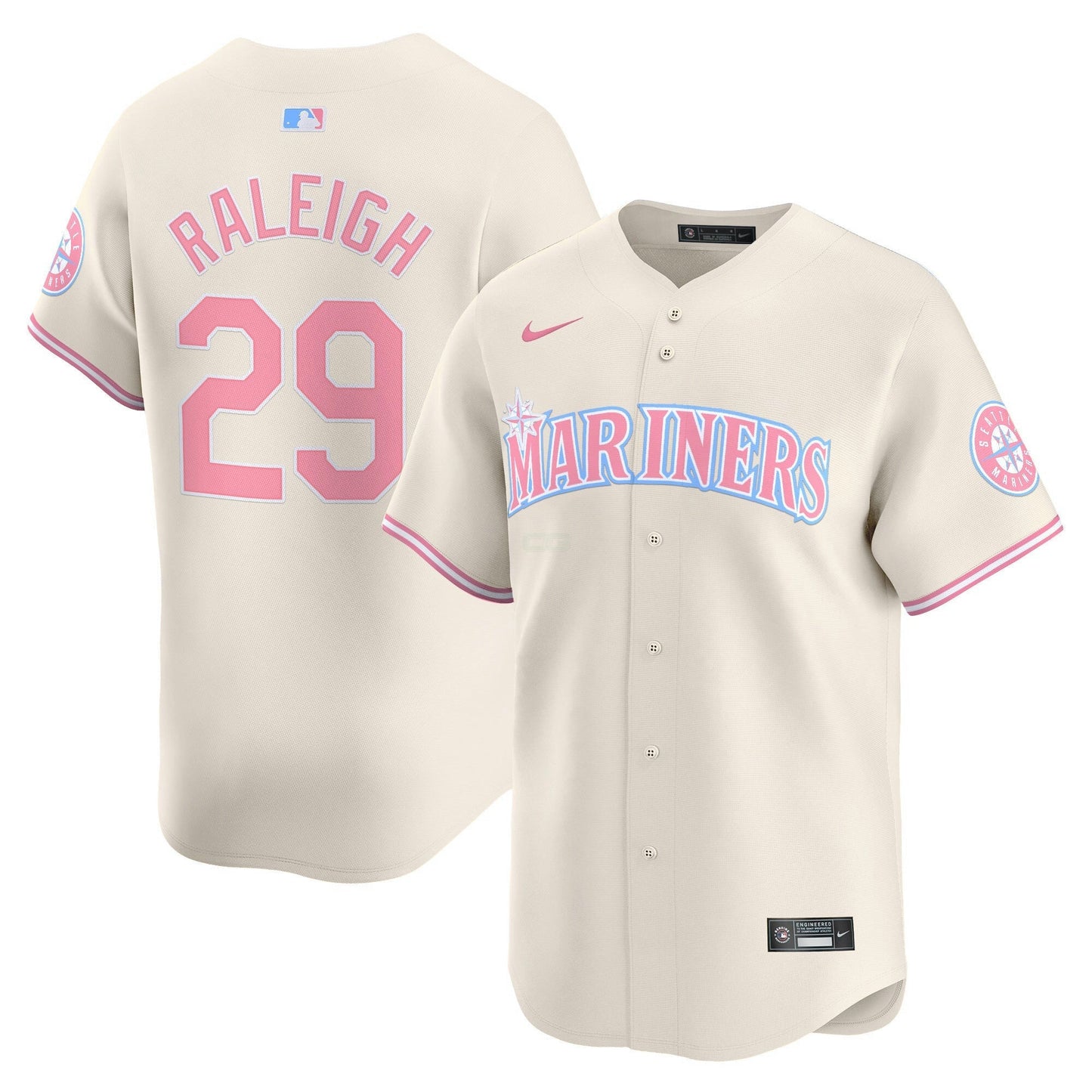 Camisa MLB Unisex Seattle Bubblegum Pink Vapor Premier Limited Jersey
