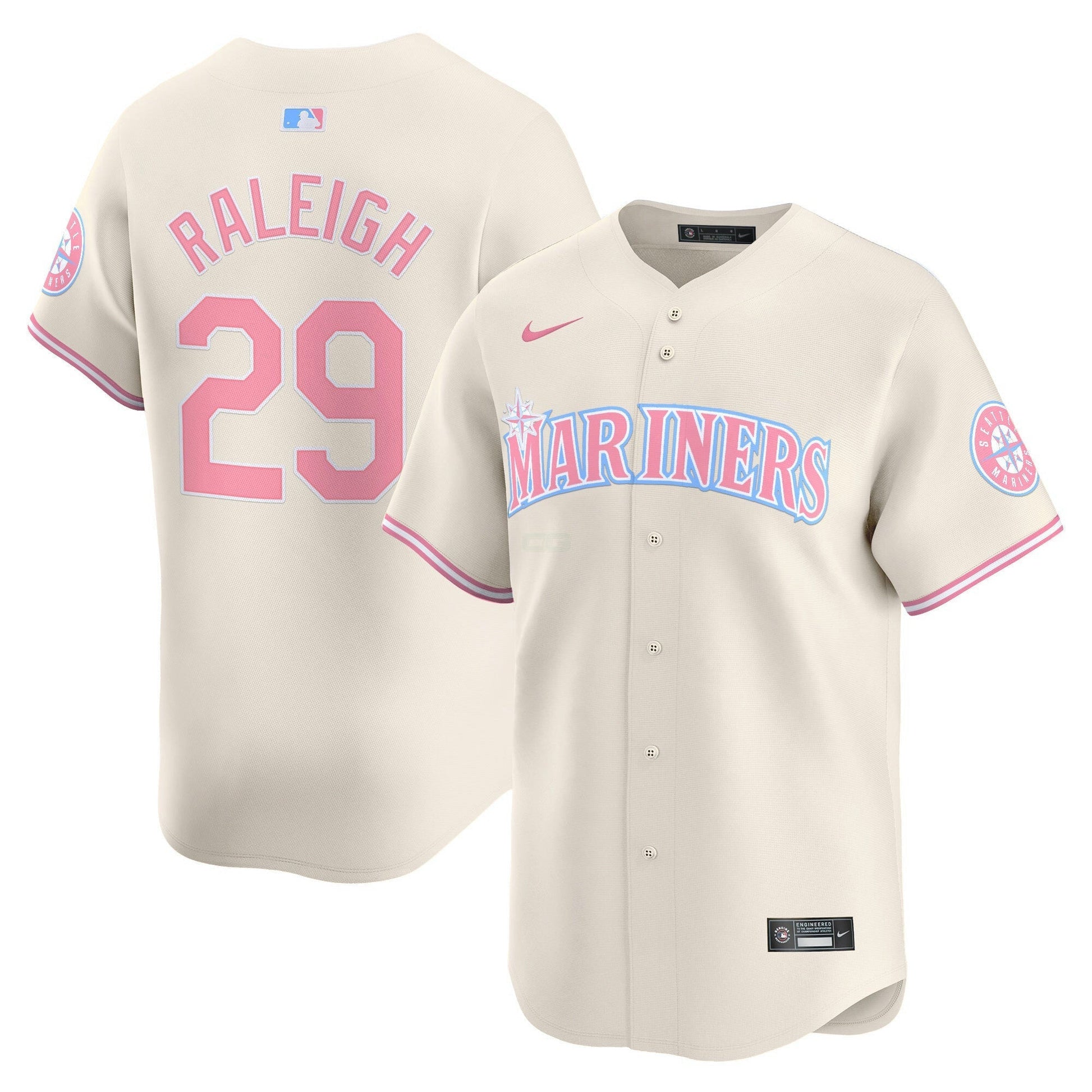 Camisa MLB Unisex Seattle Bubblegum Pink Vapor Premier Limited Jersey