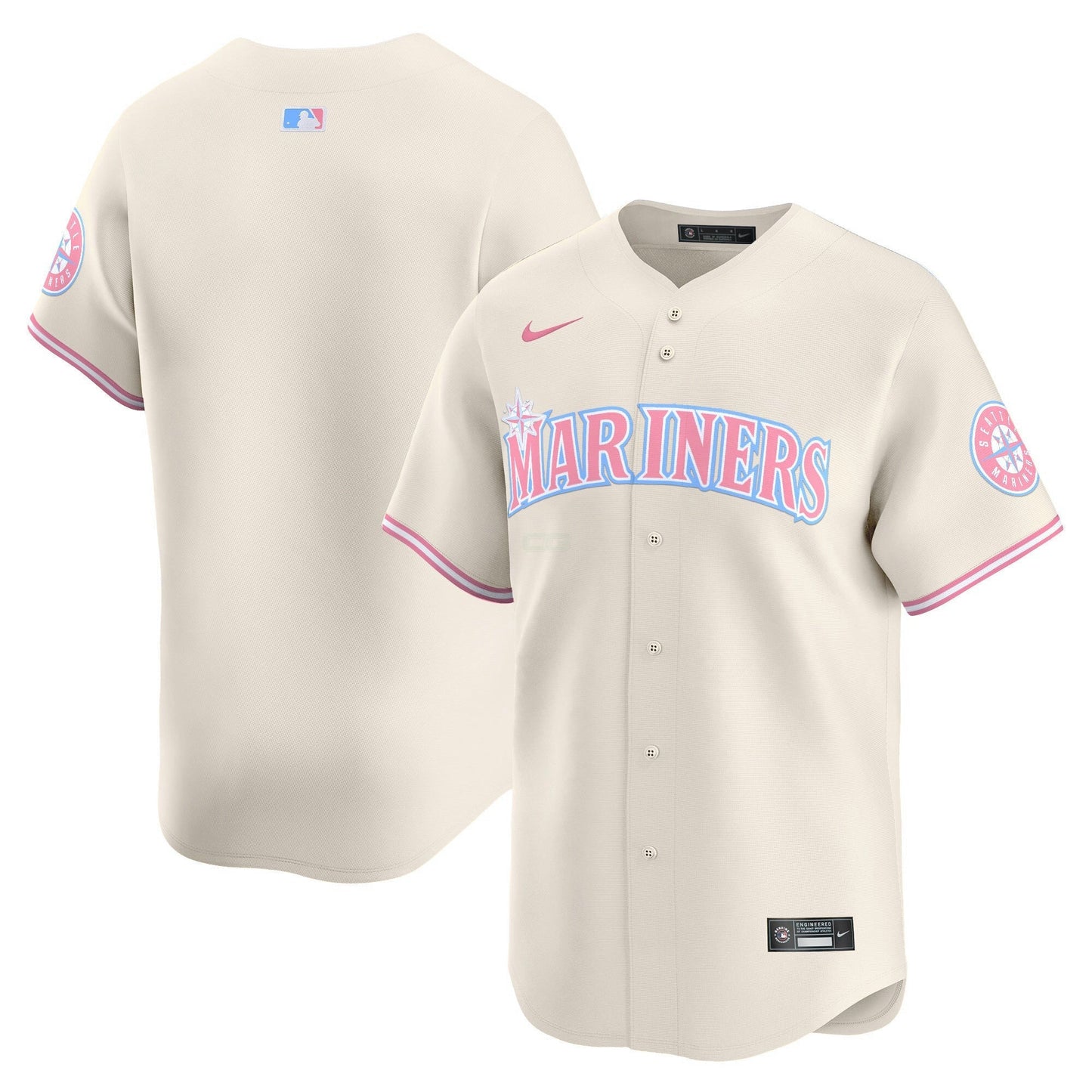 Camisa MLB Unisex Seattle Bubblegum Pink Vapor Premier Limited Jersey