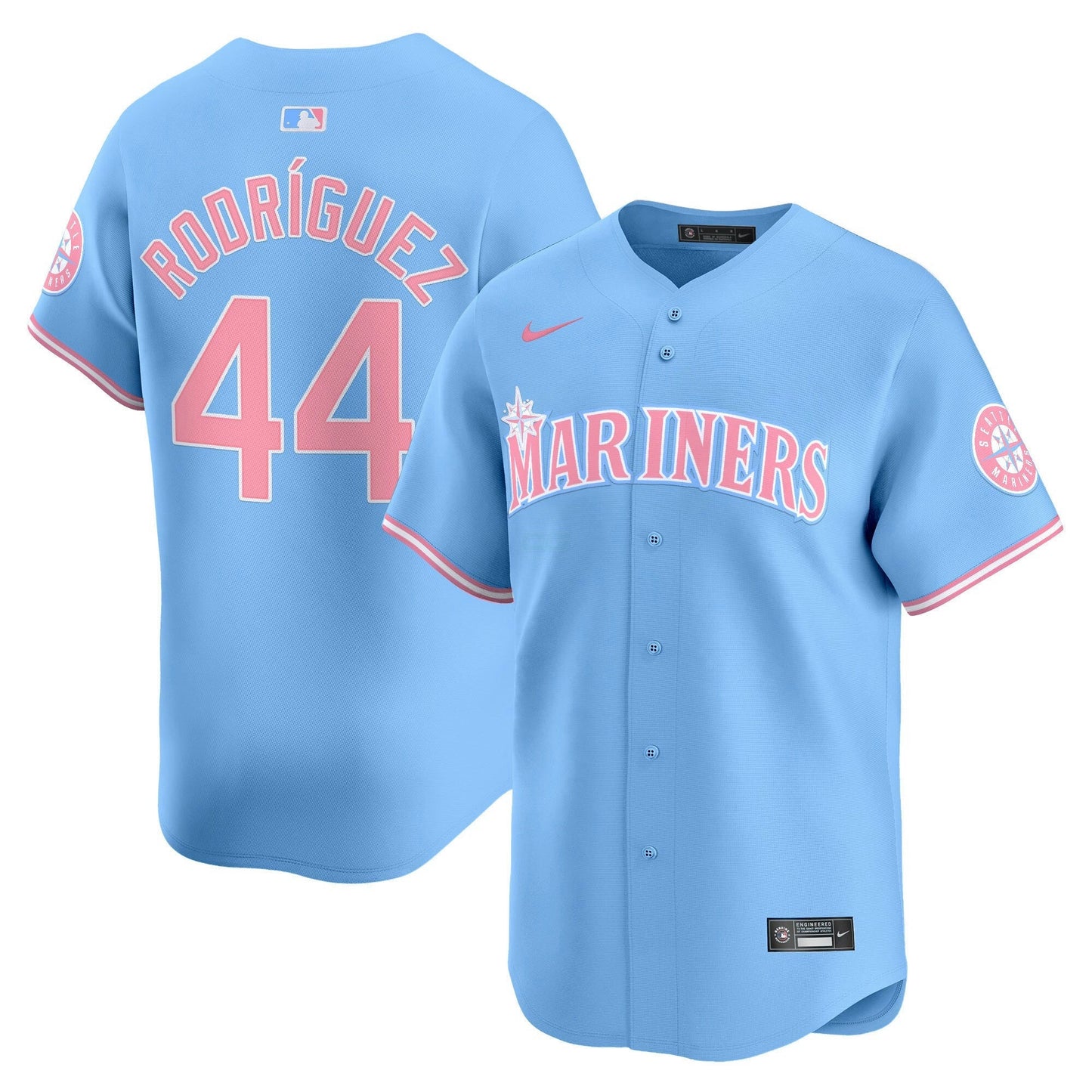 Camisa MLB Unisex Seattle Bubblegum Pink Vapor Premier Limited Jersey