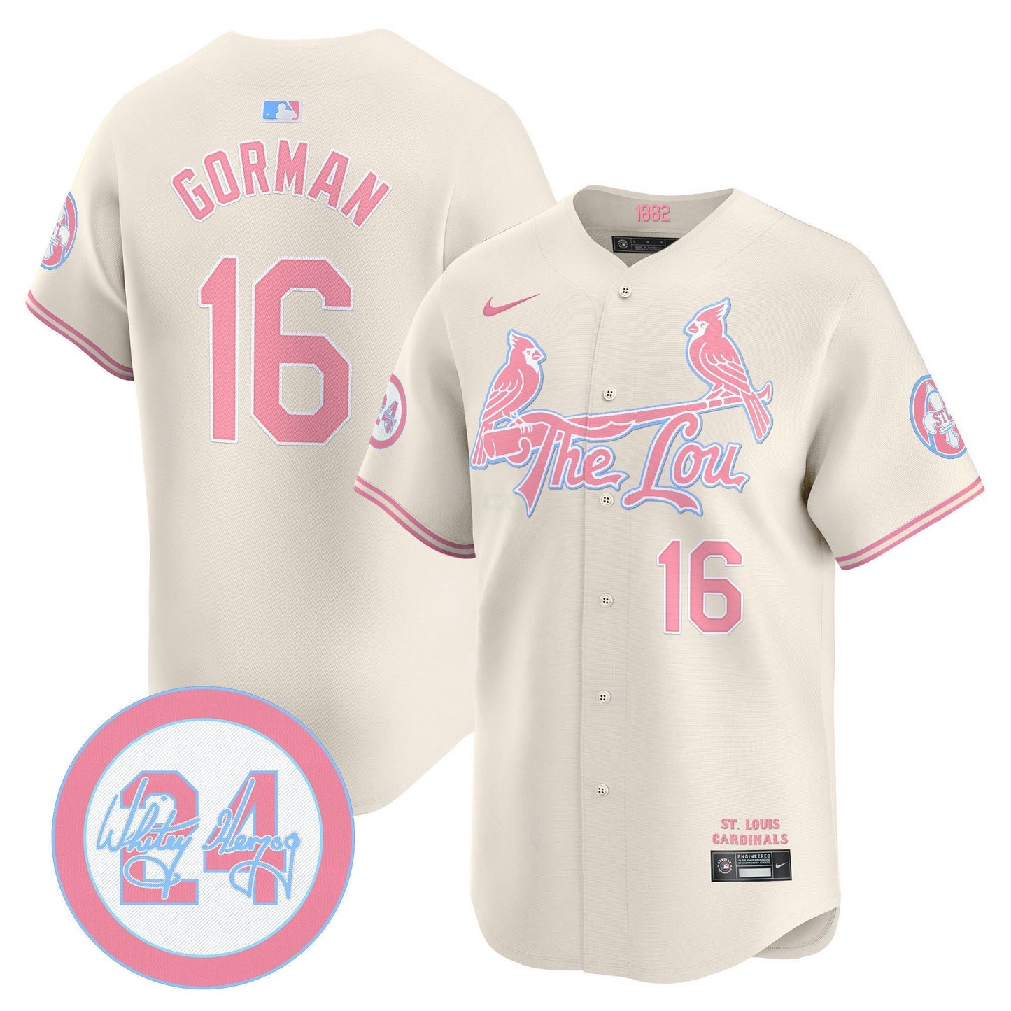 Camisa MLB Unisex St. Louis Bubblegum Pink Vapor Premier Limited Jersey
