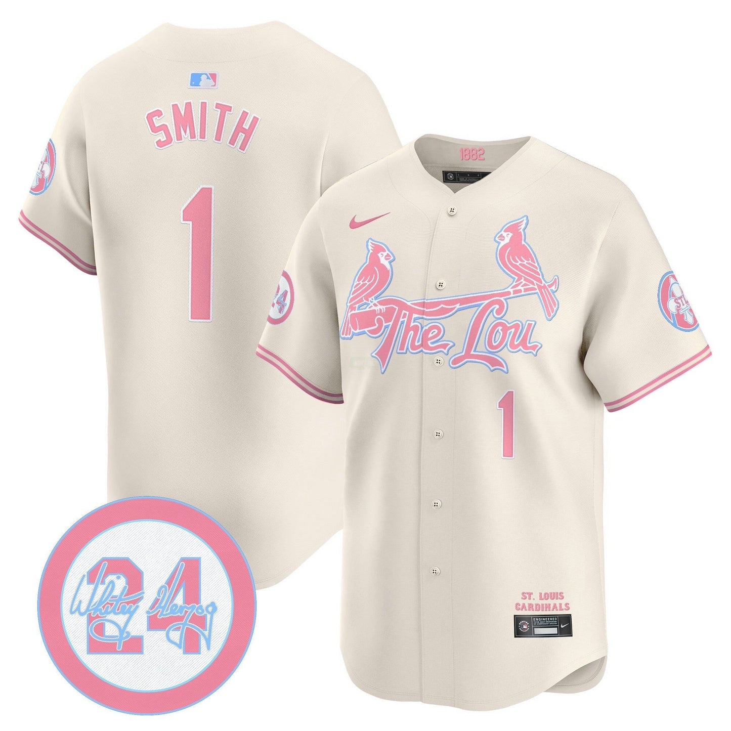 Camisa MLB Unisex St. Louis Bubblegum Pink Vapor Premier Limited Jersey