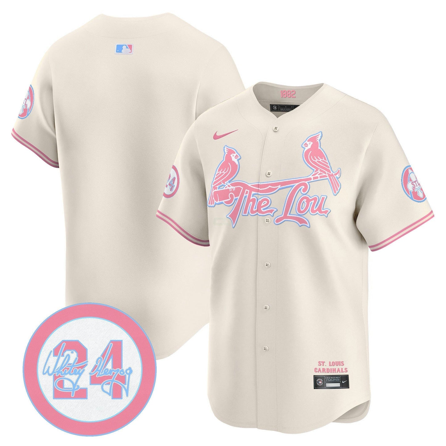 Camisa MLB Unisex St. Louis Bubblegum Pink Vapor Premier Limited Jersey