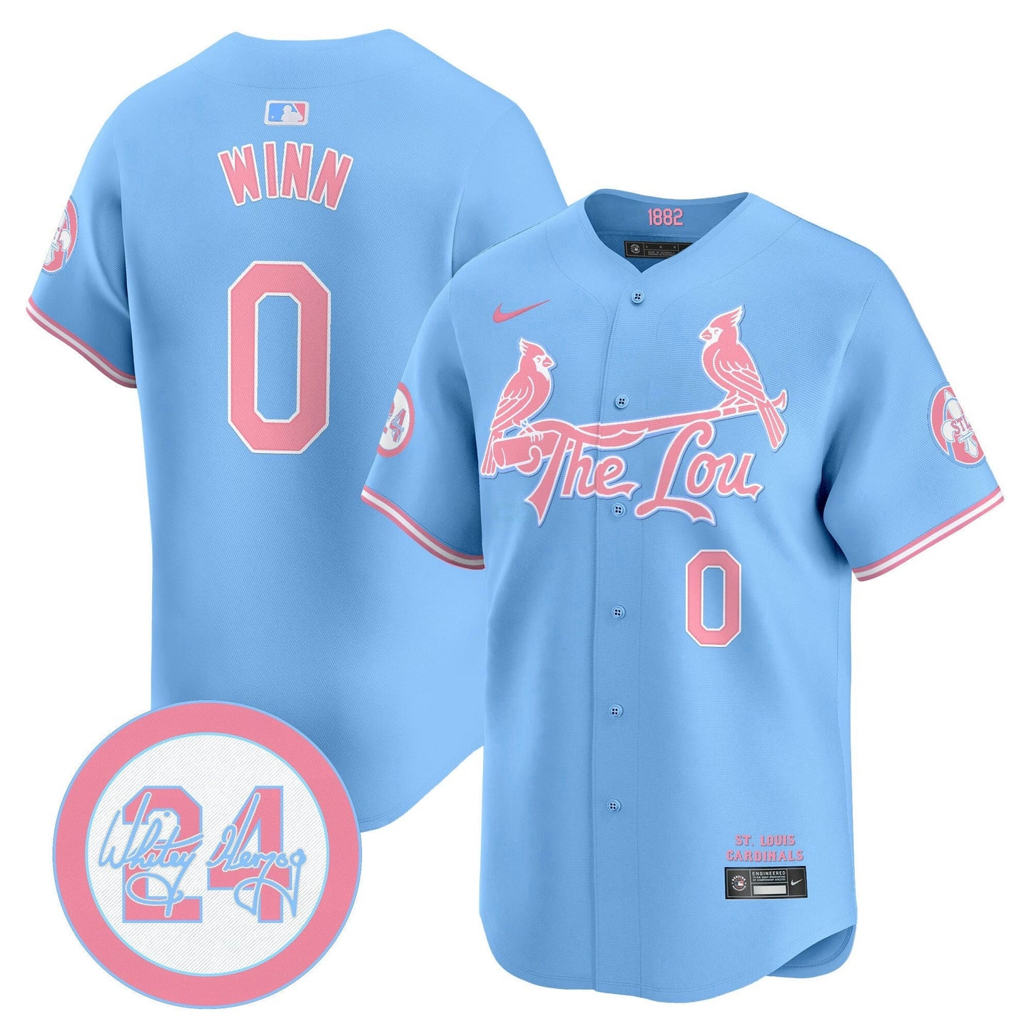 Camisa MLB Unisex St. Louis Bubblegum Pink Vapor Premier Limited Jersey