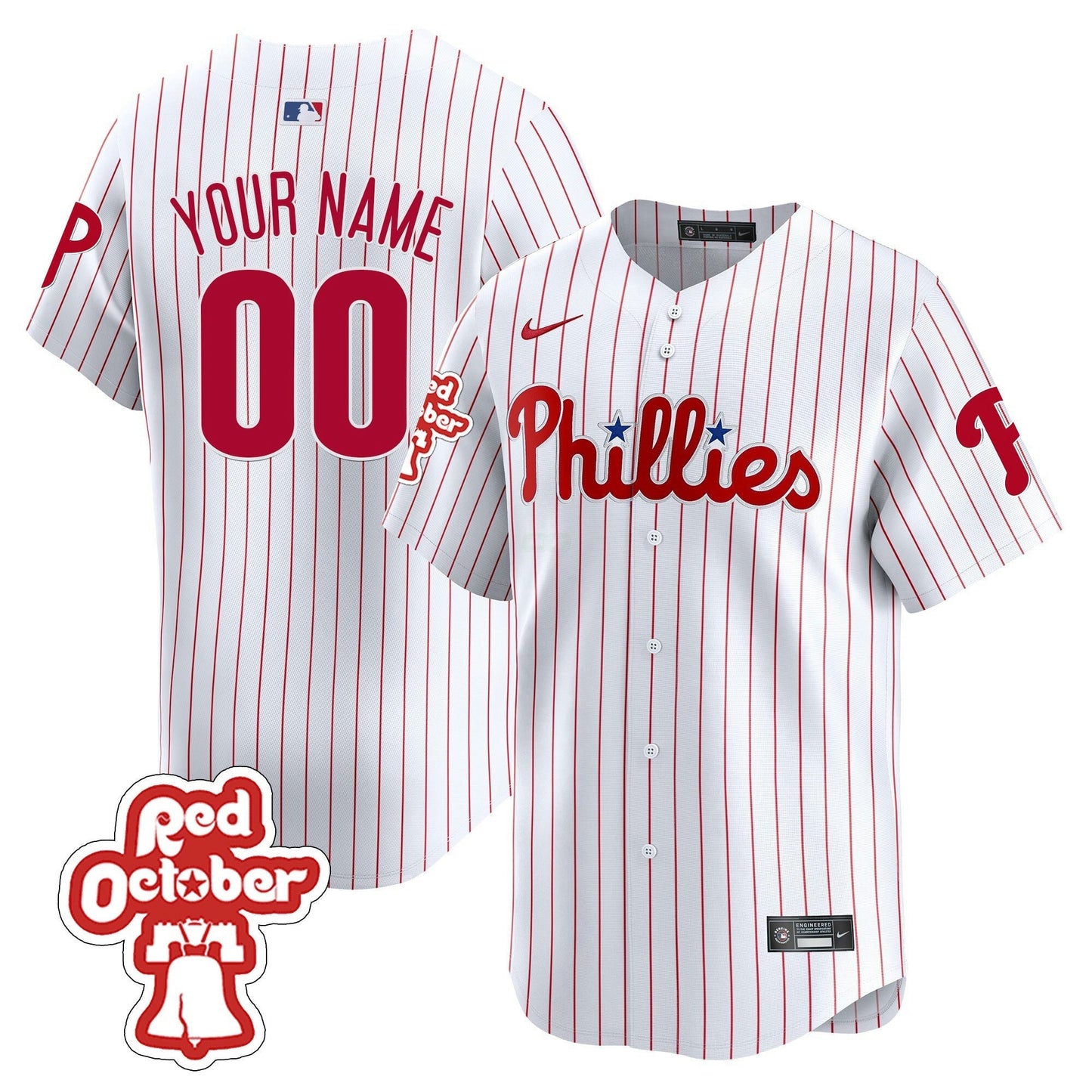 Camisa MLB Vermelha Octorber Patch Vapor Premier Limited Jersey