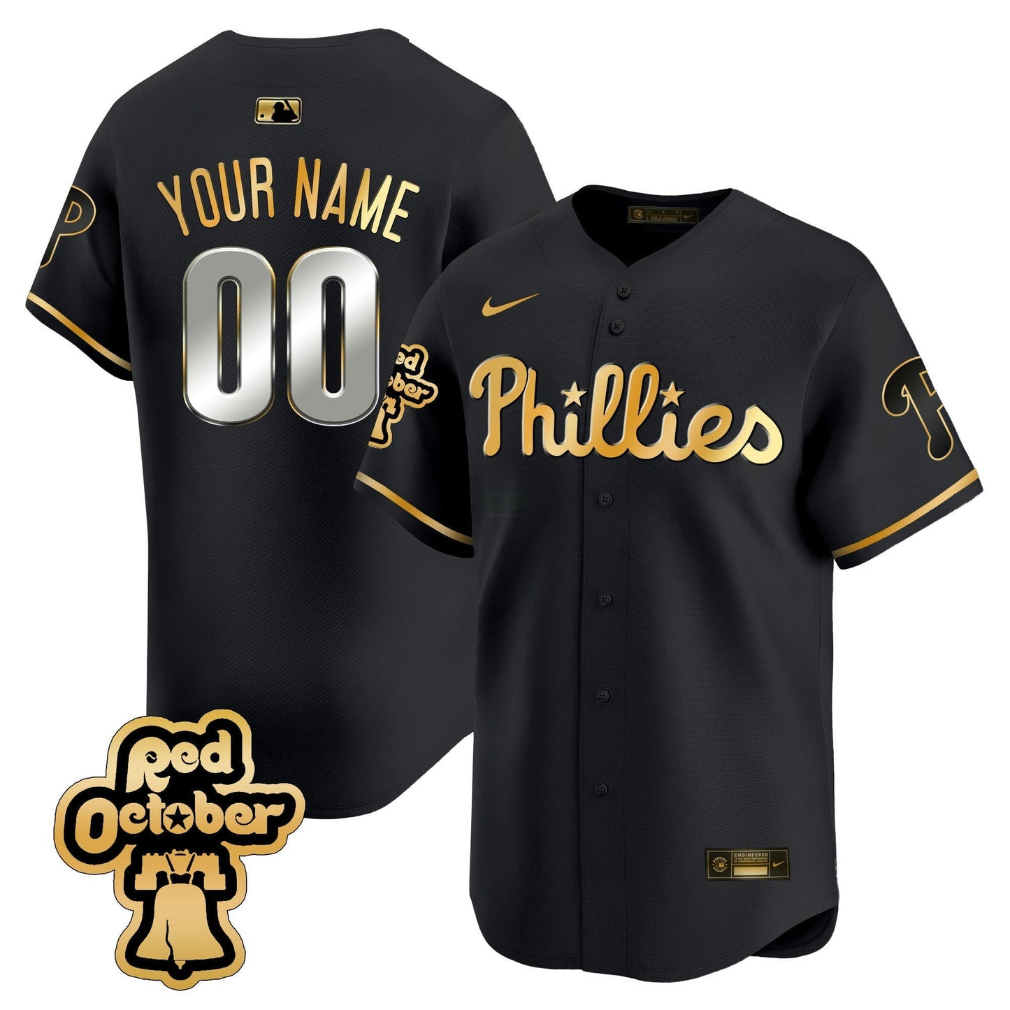 Camisa MLB Vermelha Octorber Patch Vapor Premier Limited Jersey