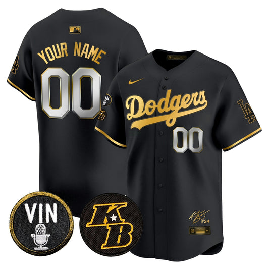 Camisa MLB Vin Patch & Kobe Bryant Signature Vapor Premier Limited Jersey