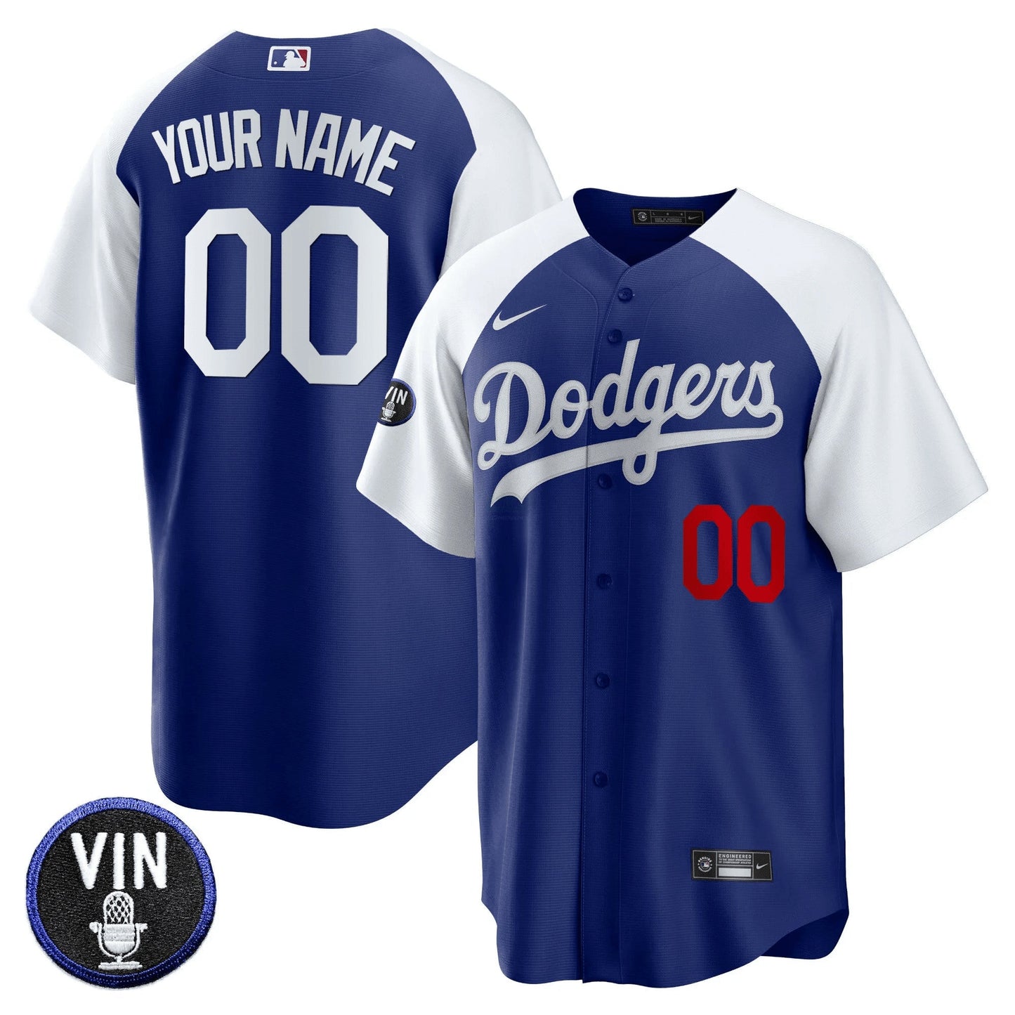 Camisa MLB Vin Scully Patch Cool Base Jersey