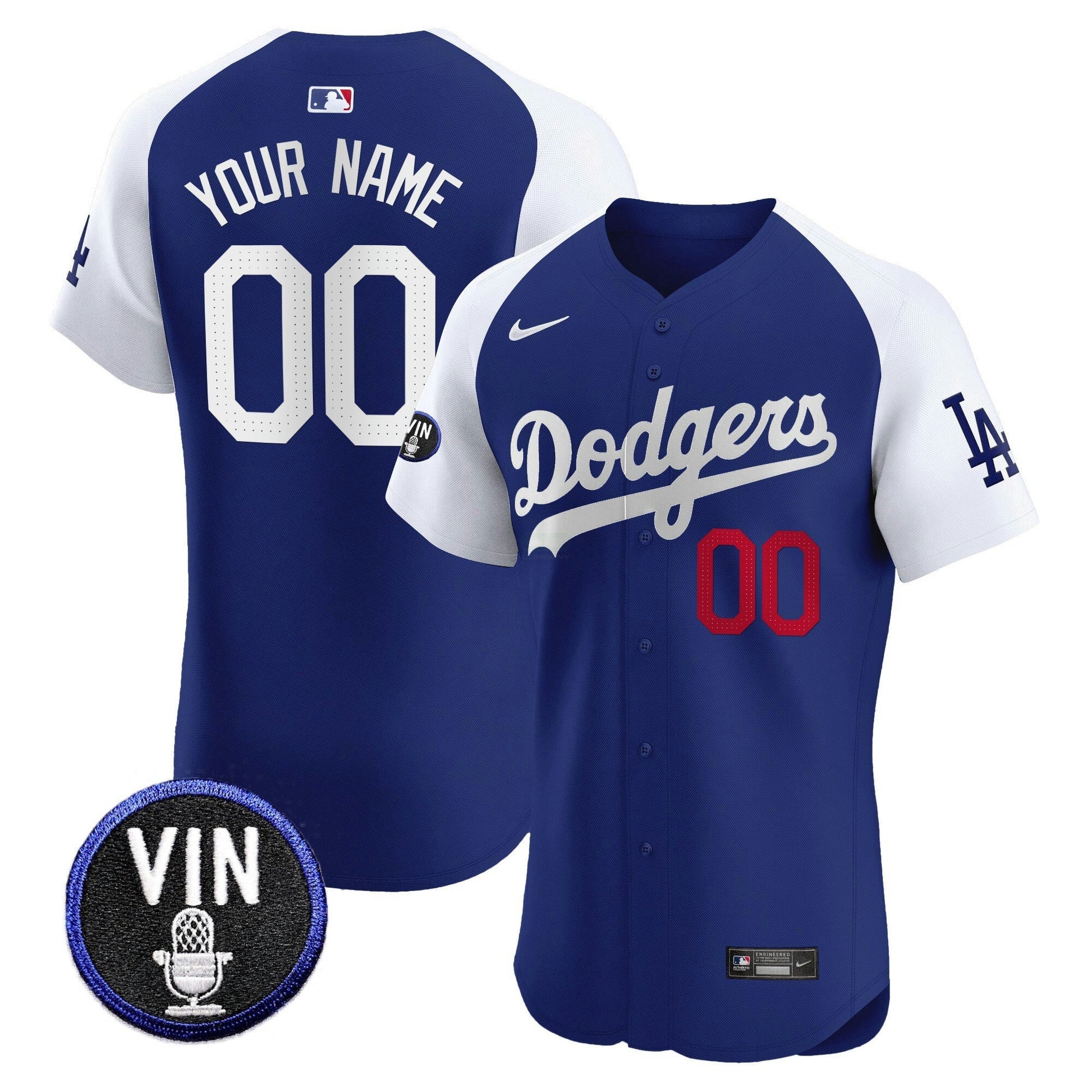 Camisa MLB Vin Scully Patch Vapor Premier Elite Jersey