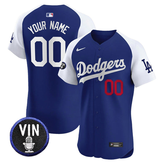 Camisa MLB Vin Scully Patch Vapor Premier Elite Jersey