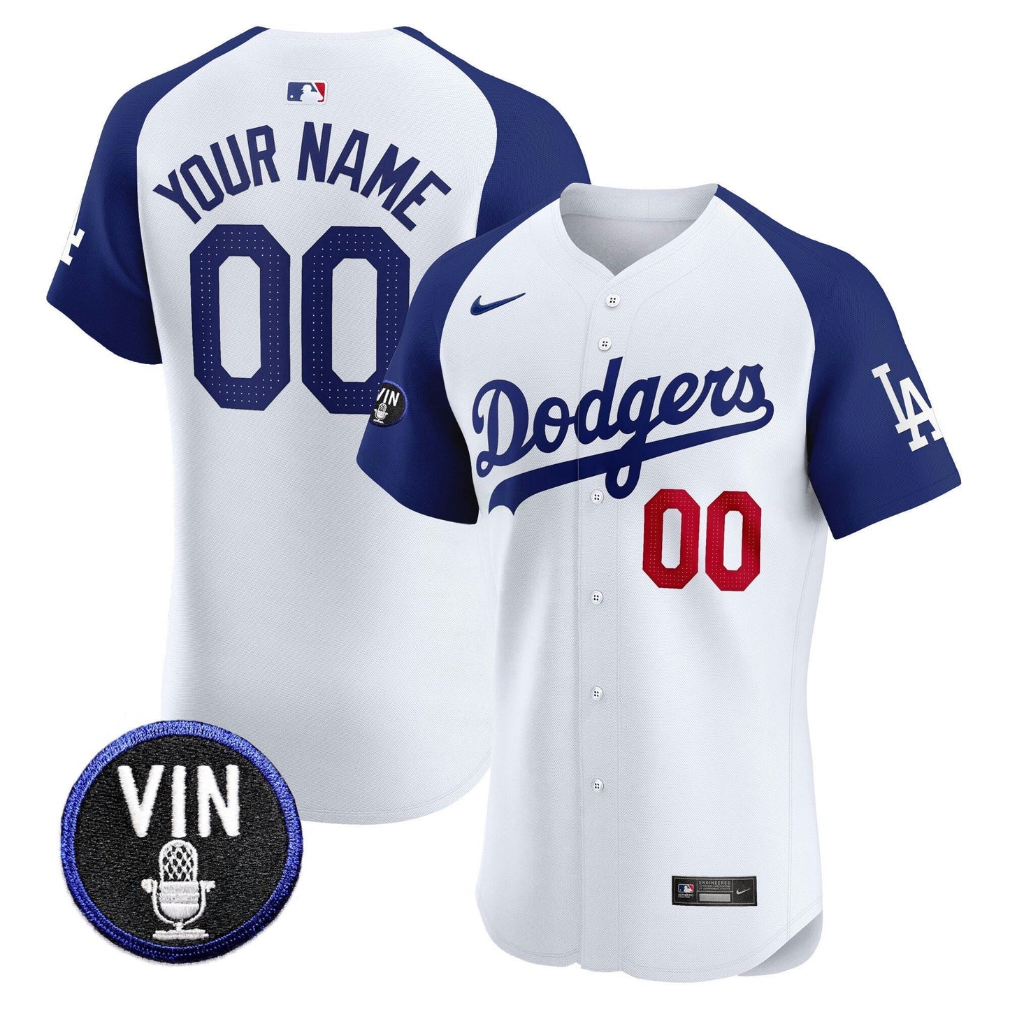 Camisa MLB Vin Scully Patch Vapor Premier Elite Jersey