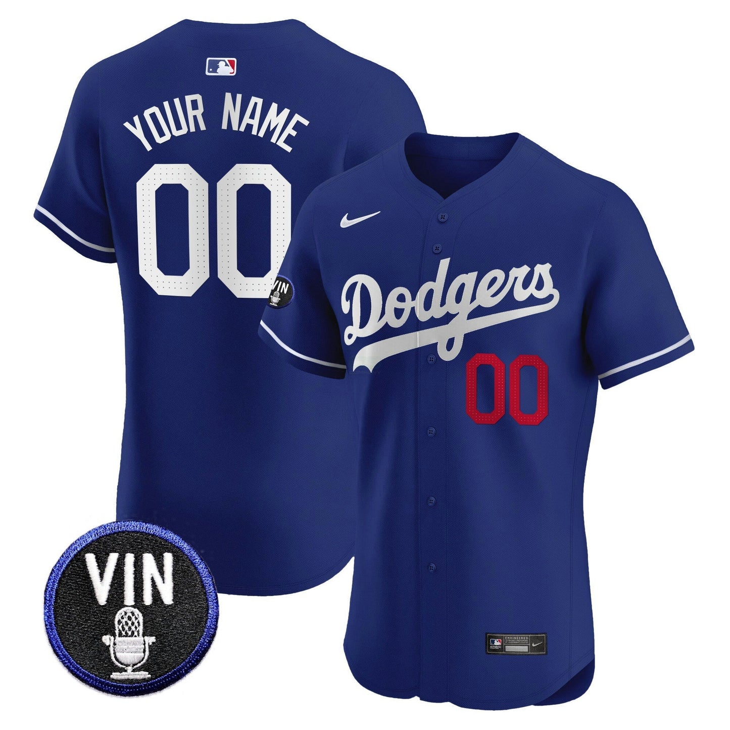Camisa MLB Vin Scully Patch Vapor Premier Elite Jersey