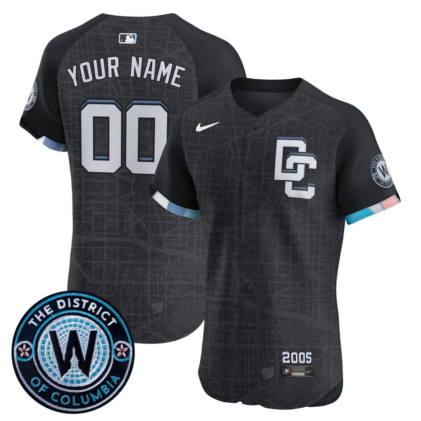 Camisa MLB Washington 2025 City Connect Vapor Premier Elite Jersey – Stitched