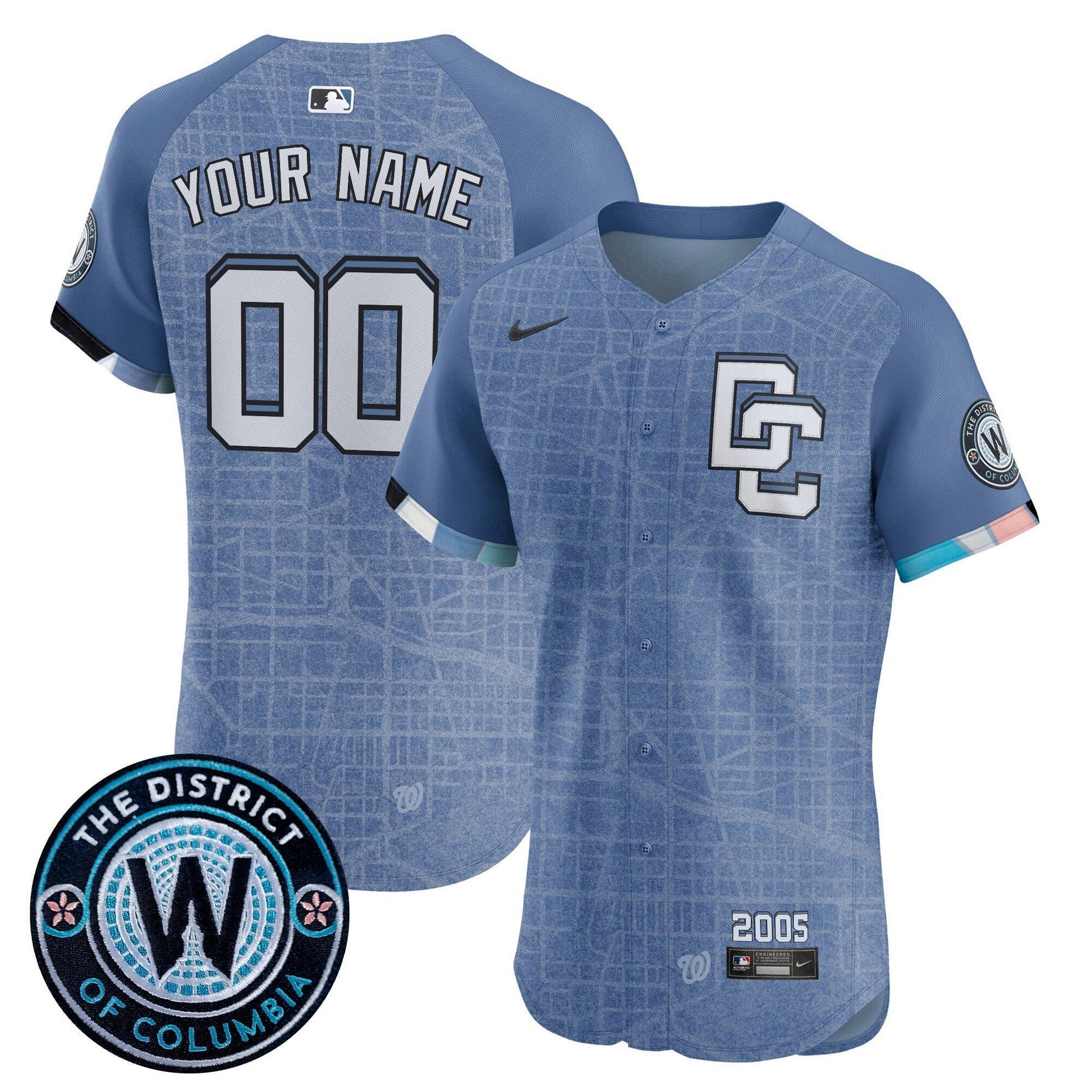 Camisa MLB Washington 2025 City Connect Vapor Premier Elite Jersey – Stitched