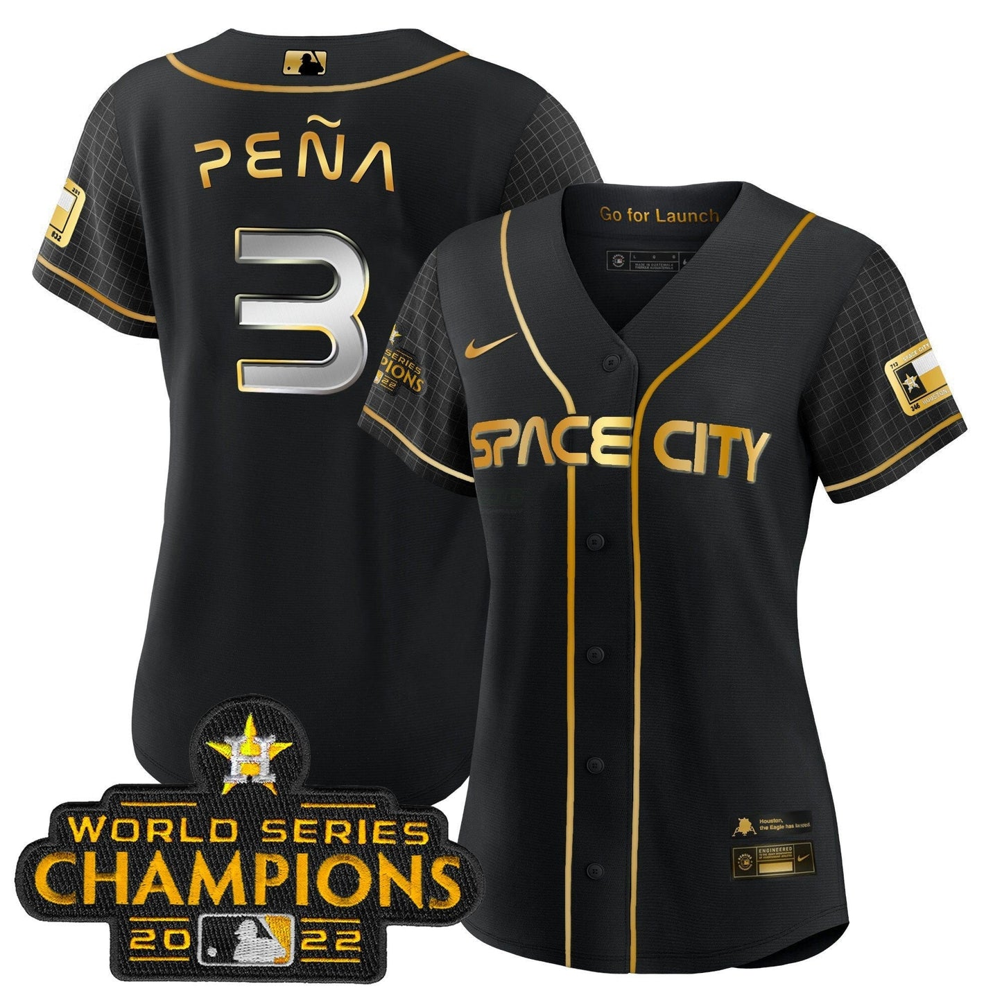 Camisa MLB Women’s 2023 Space City Champions Jersey