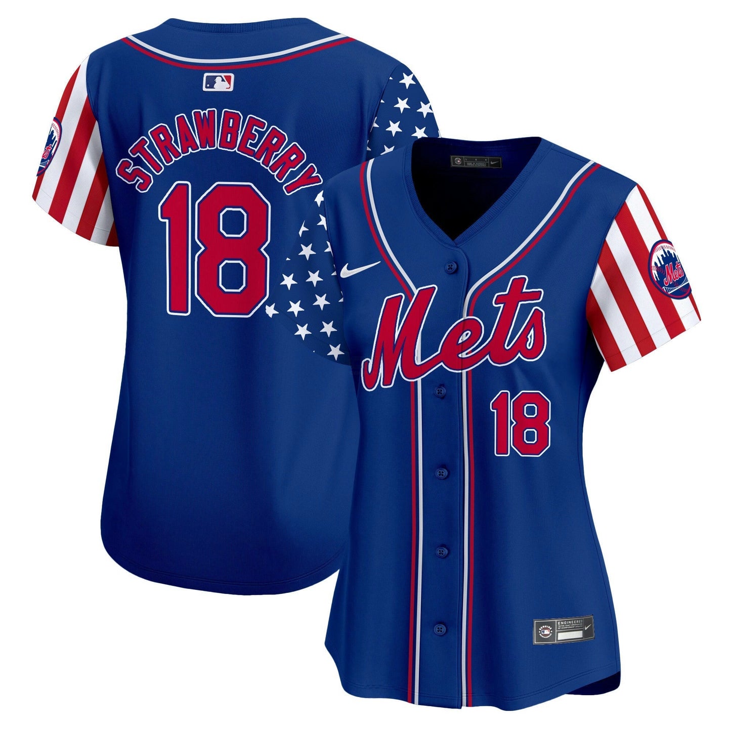 Camisa MLB New York Mets Women’s 2024 Independence Day Vapor Premier Limited Jersey