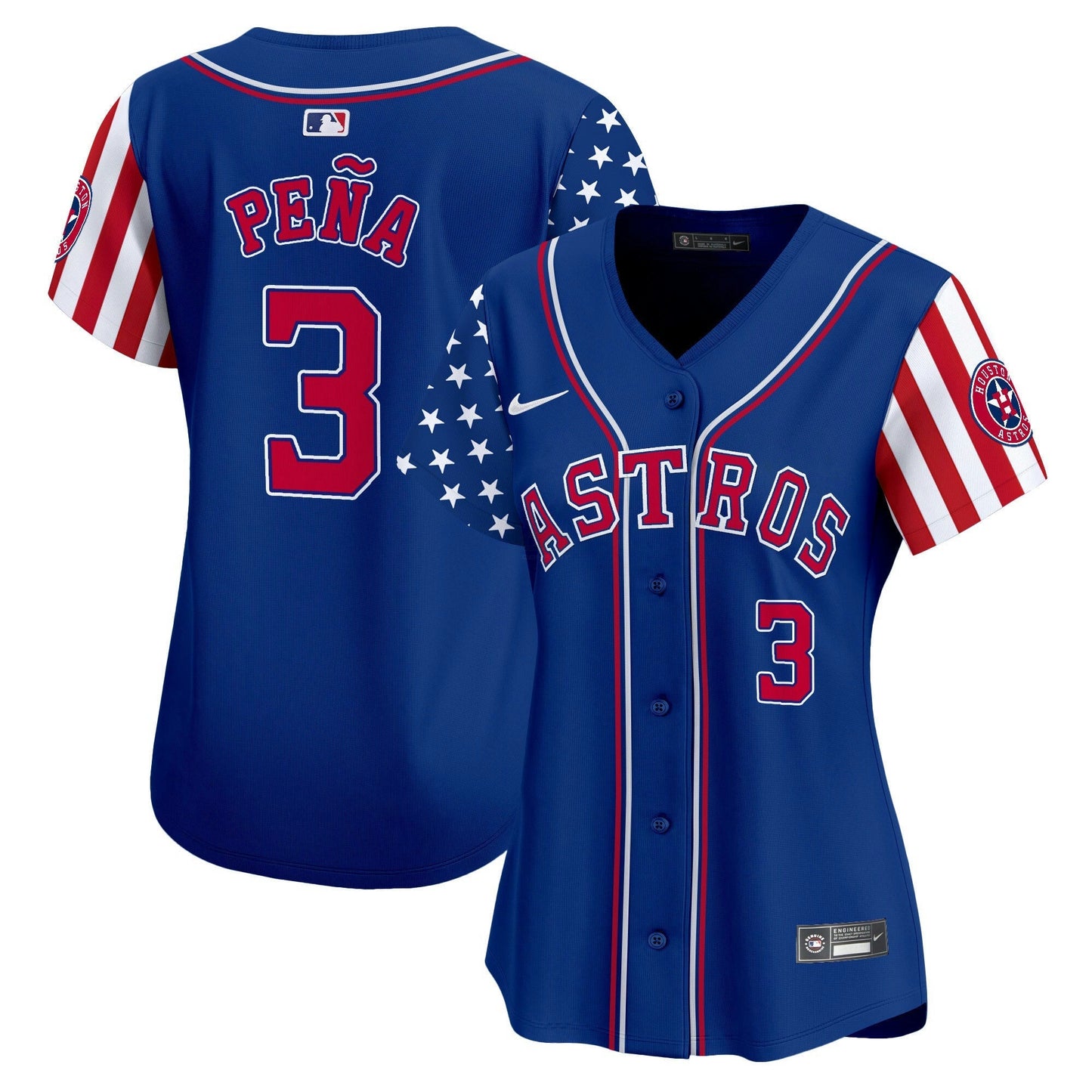 Camisa MLB Houston Astros Women’s 2024 Independence Day Vapor Premier Limited Jersey