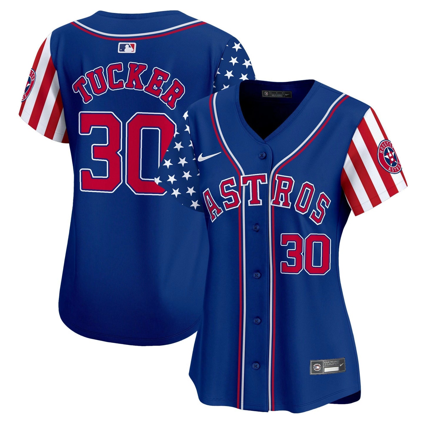 Camisa MLB Houston Astros Women’s 2024 Independence Day Vapor Premier Limited Jersey