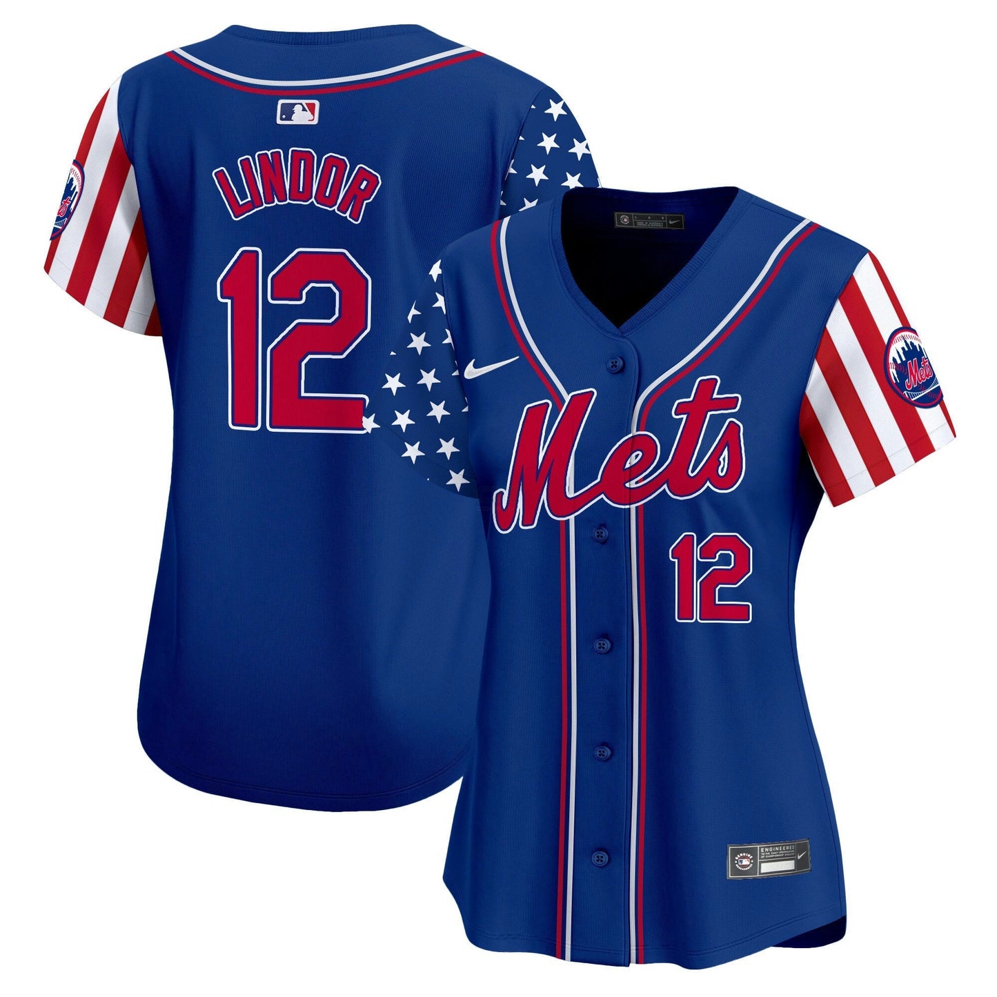 Camisa MLB New York Mets Women’s 2024 Independence Day Vapor Premier Limited Jersey