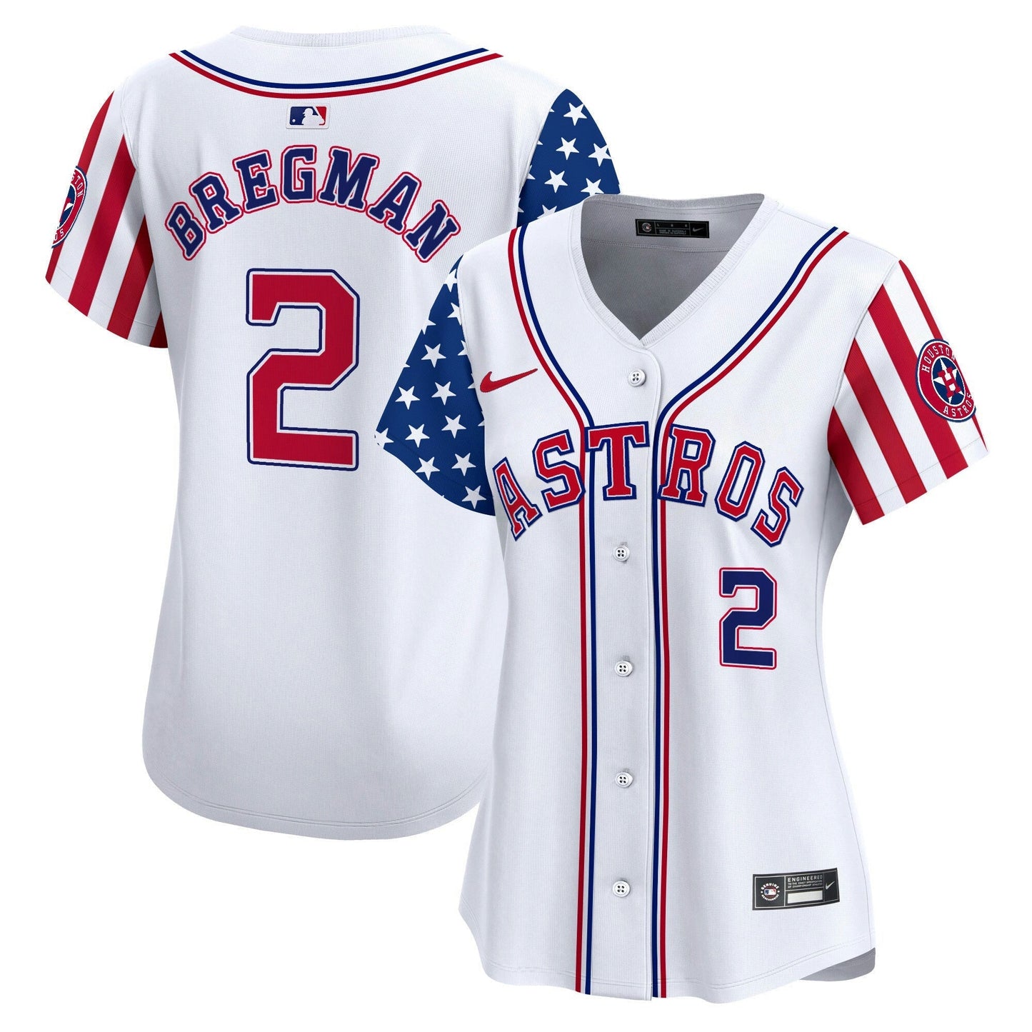 Camisa MLB Houston Astros Women’s 2024 Independence Day Vapor Premier Limited Jersey