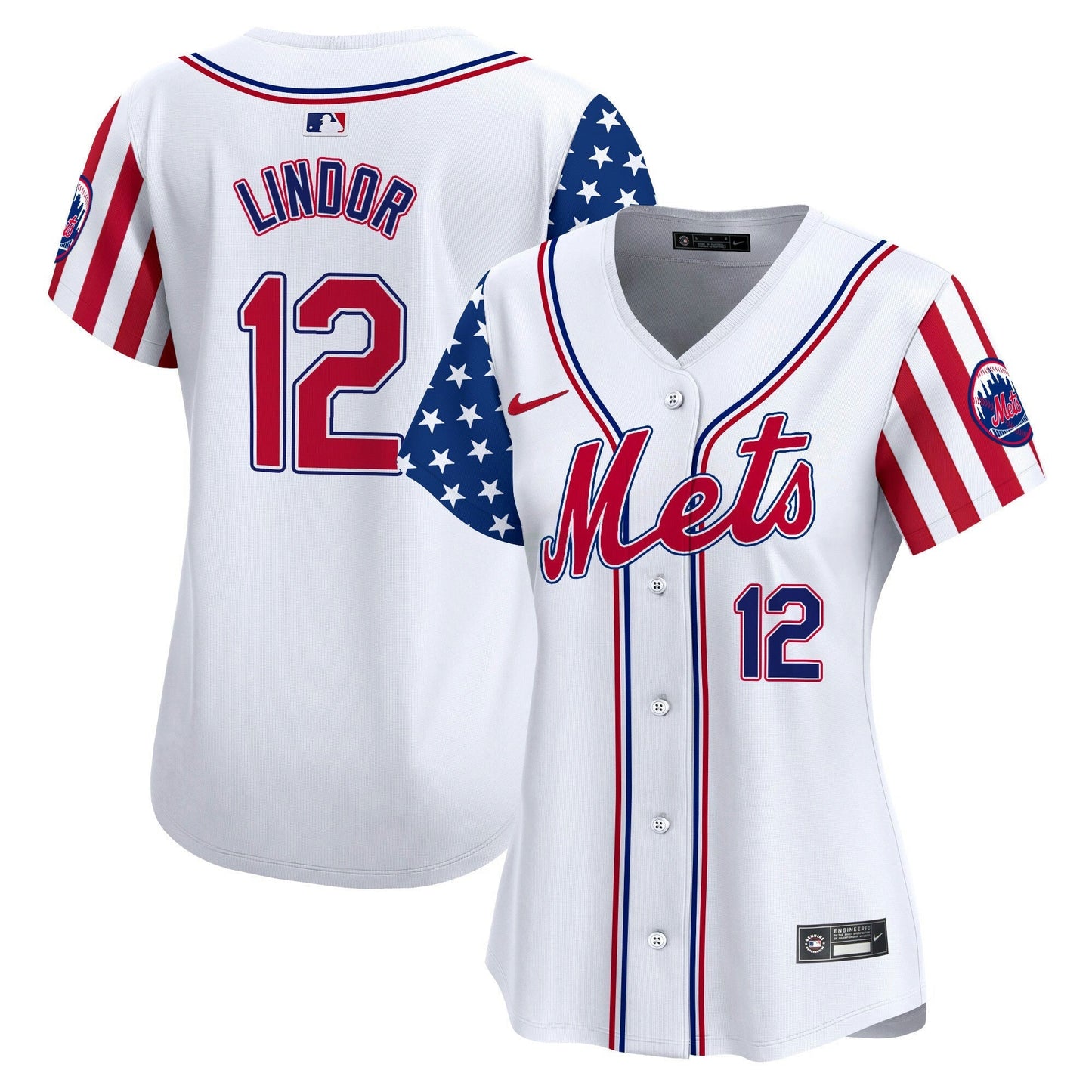Camisa MLB New York Mets Women’s 2024 Independence Day Vapor Premier Limited Jersey