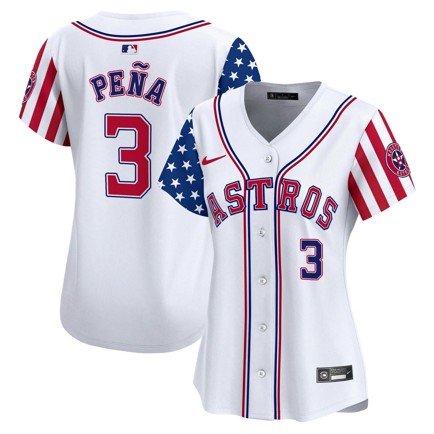 Camisa MLB Houston Astros Women’s 2024 Independence Day Vapor Premier Limited Jersey