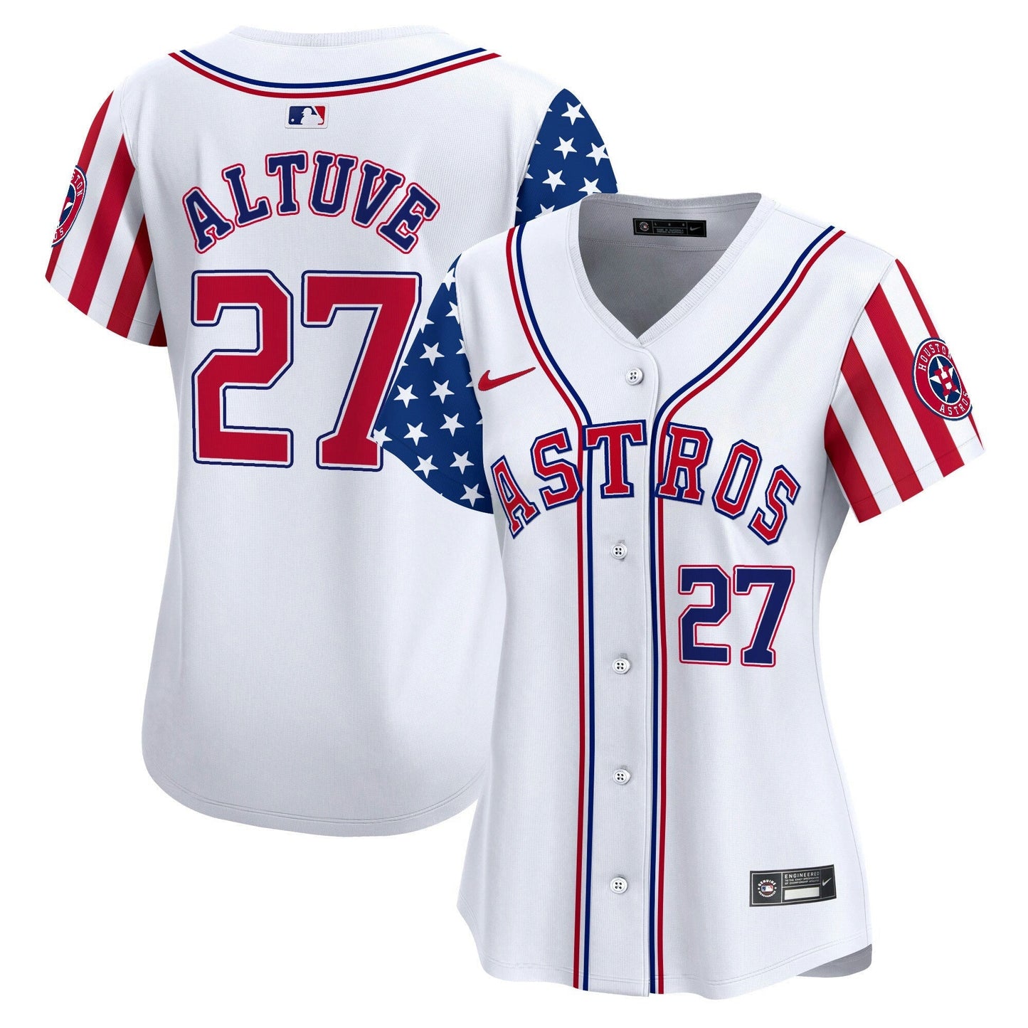 Camisa MLB Houston Astros Women’s 2024 Independence Day Vapor Premier Limited Jersey