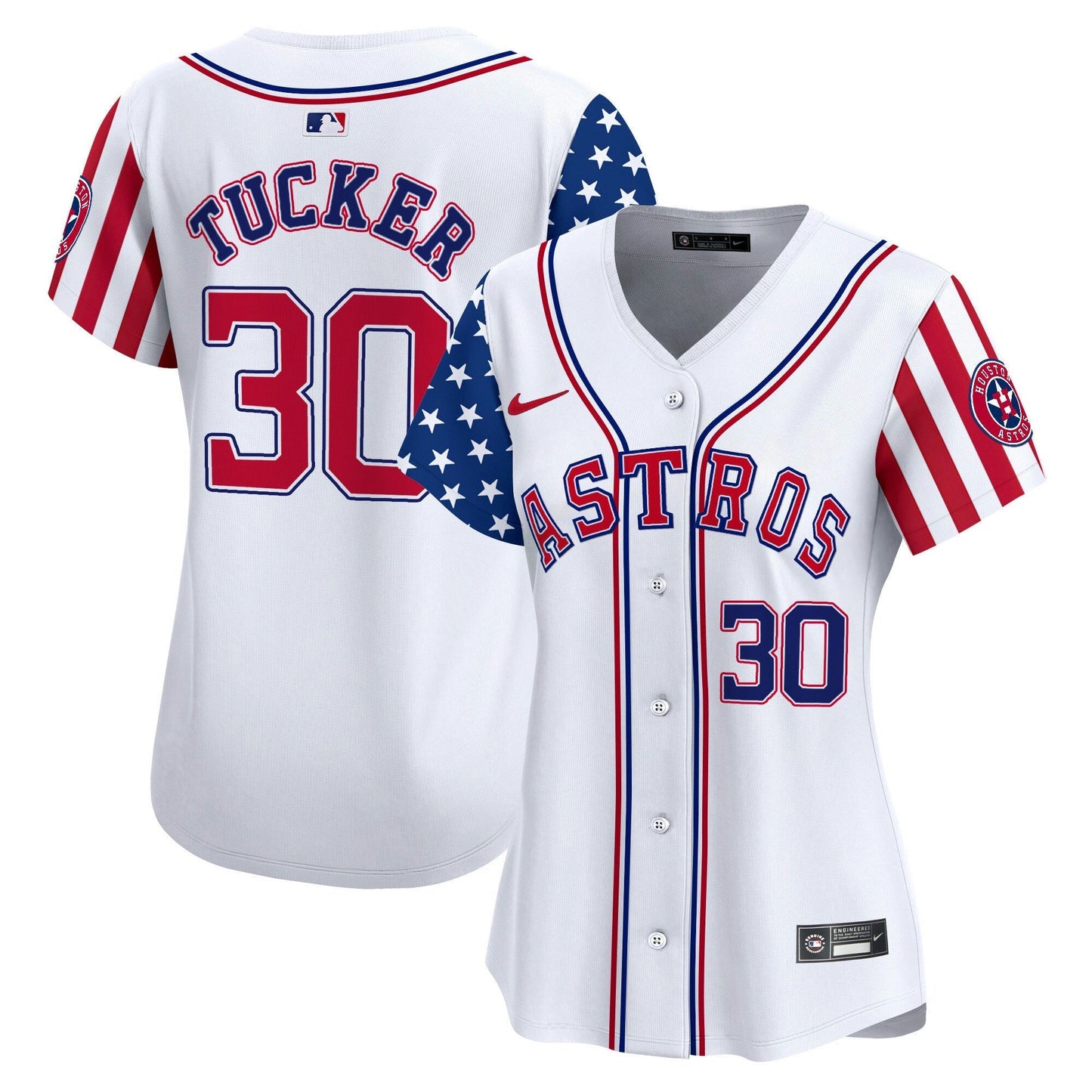Camisa MLB Houston Astros Women’s 2024 Independence Day Vapor Premier Limited Jersey