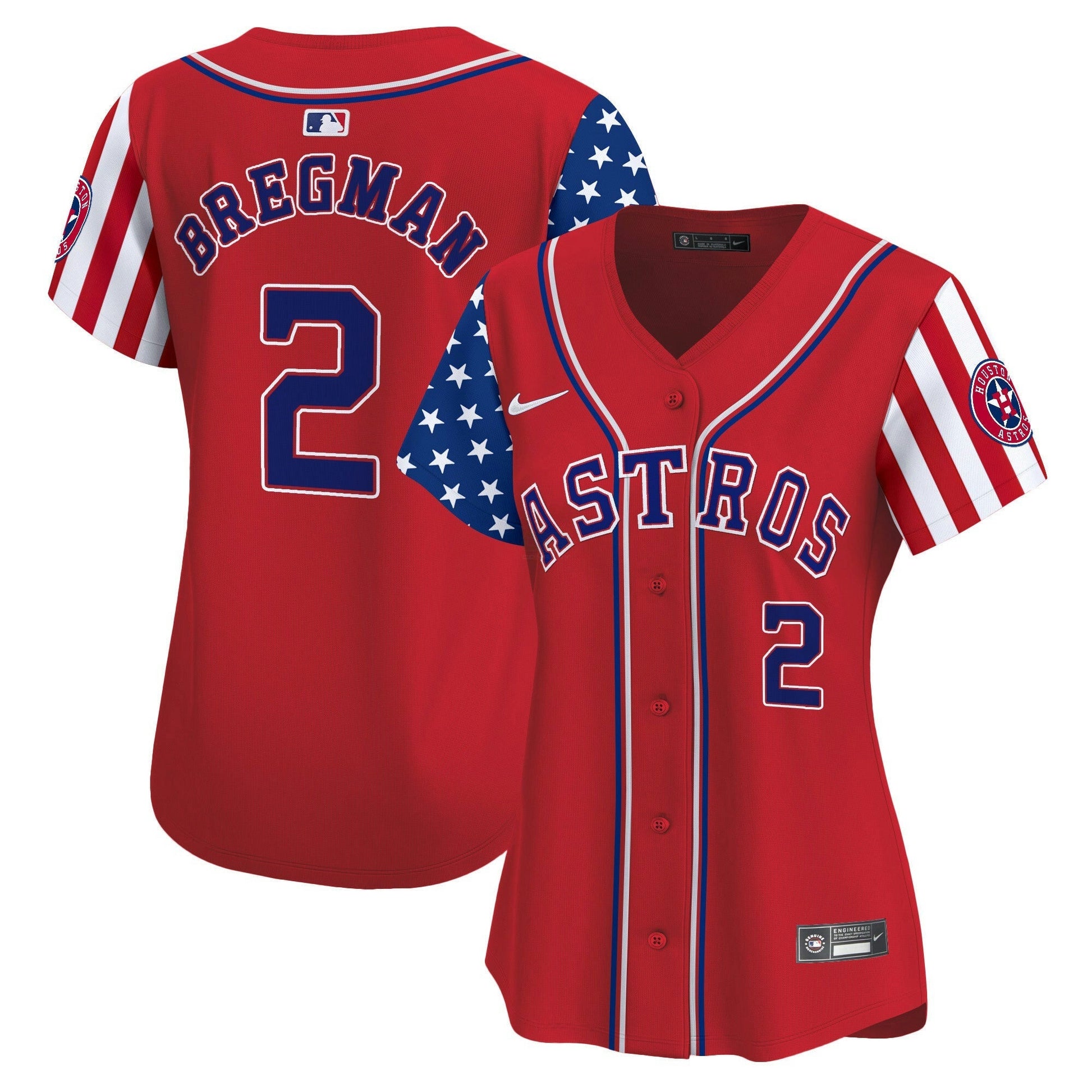 Camisa MLB Houston Astros Women’s 2024 Independence Day Vapor Premier Limited Jersey
